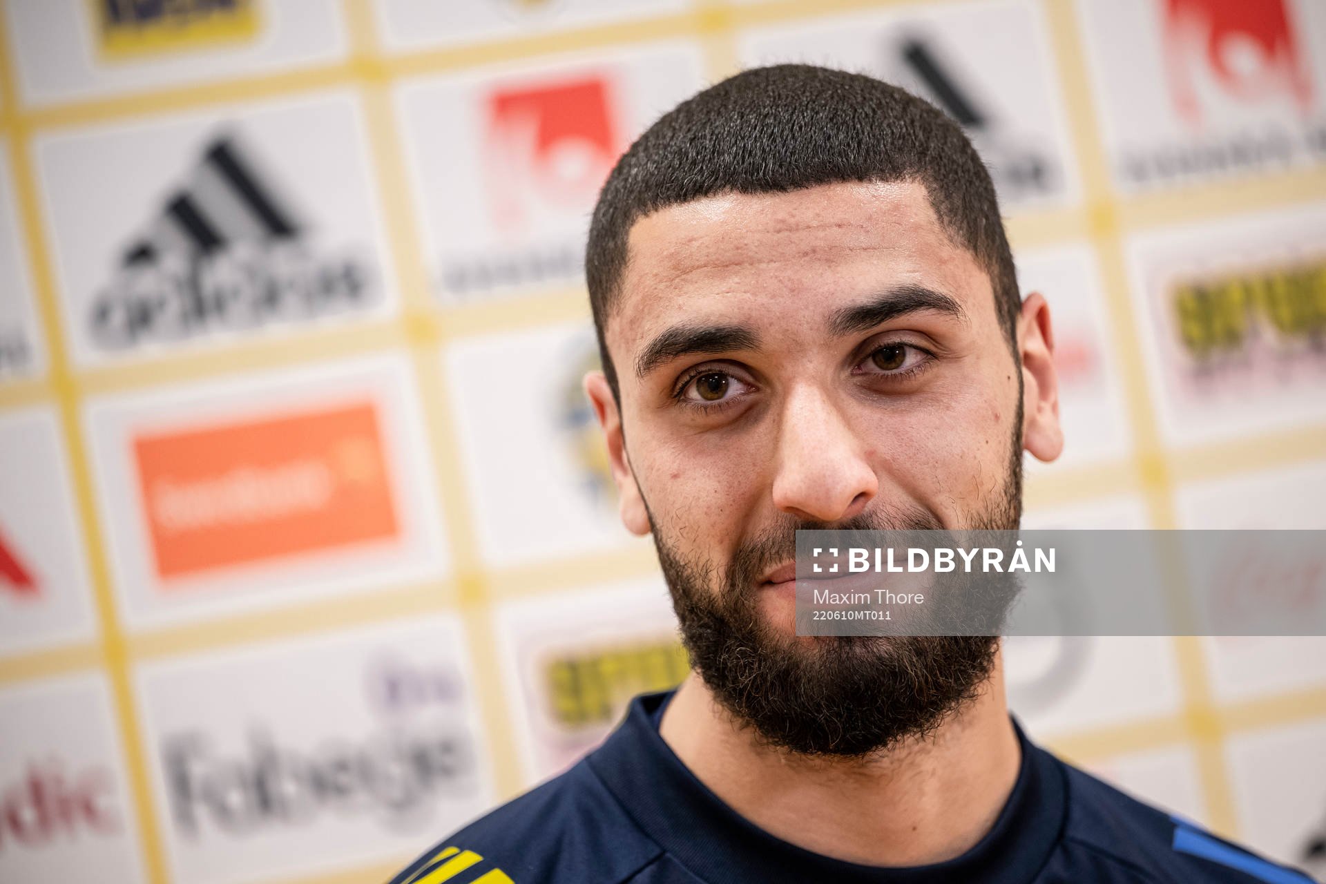 Aiham Ousou of the Swedish national football team