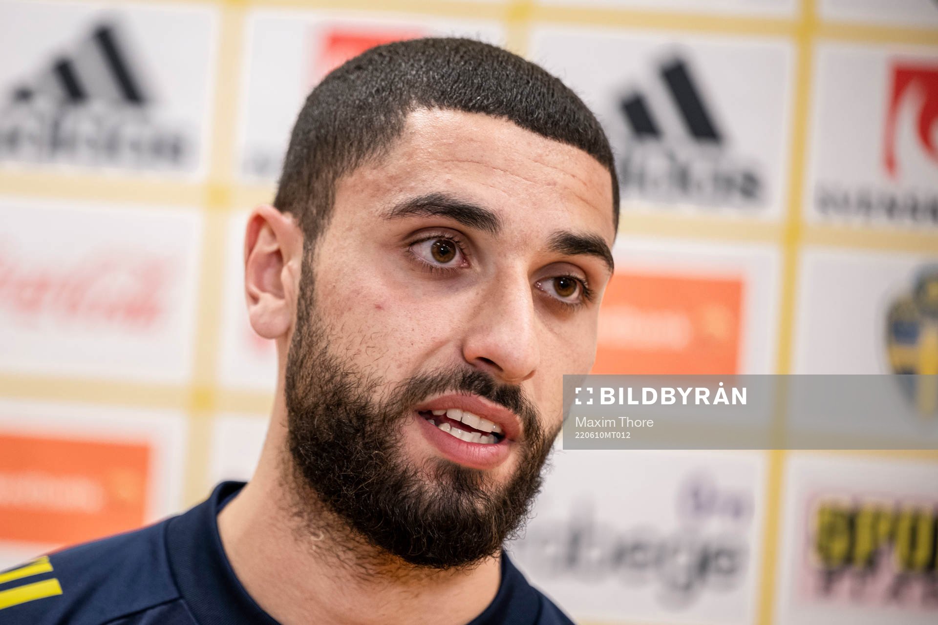 Aiham Ousou of the Swedish national football team