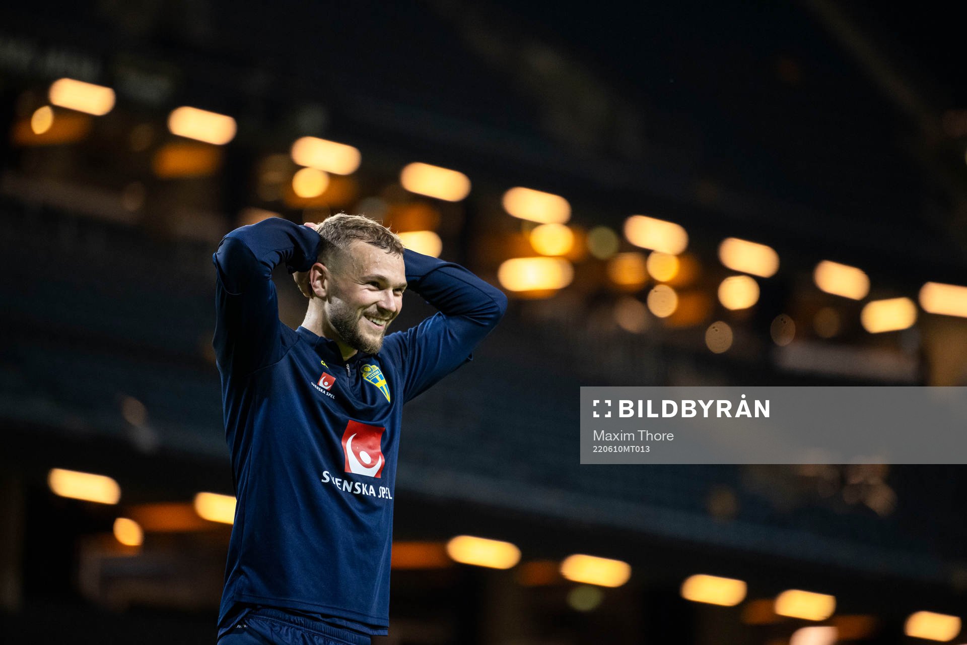 Jesper Karlström of the Swedish national football team