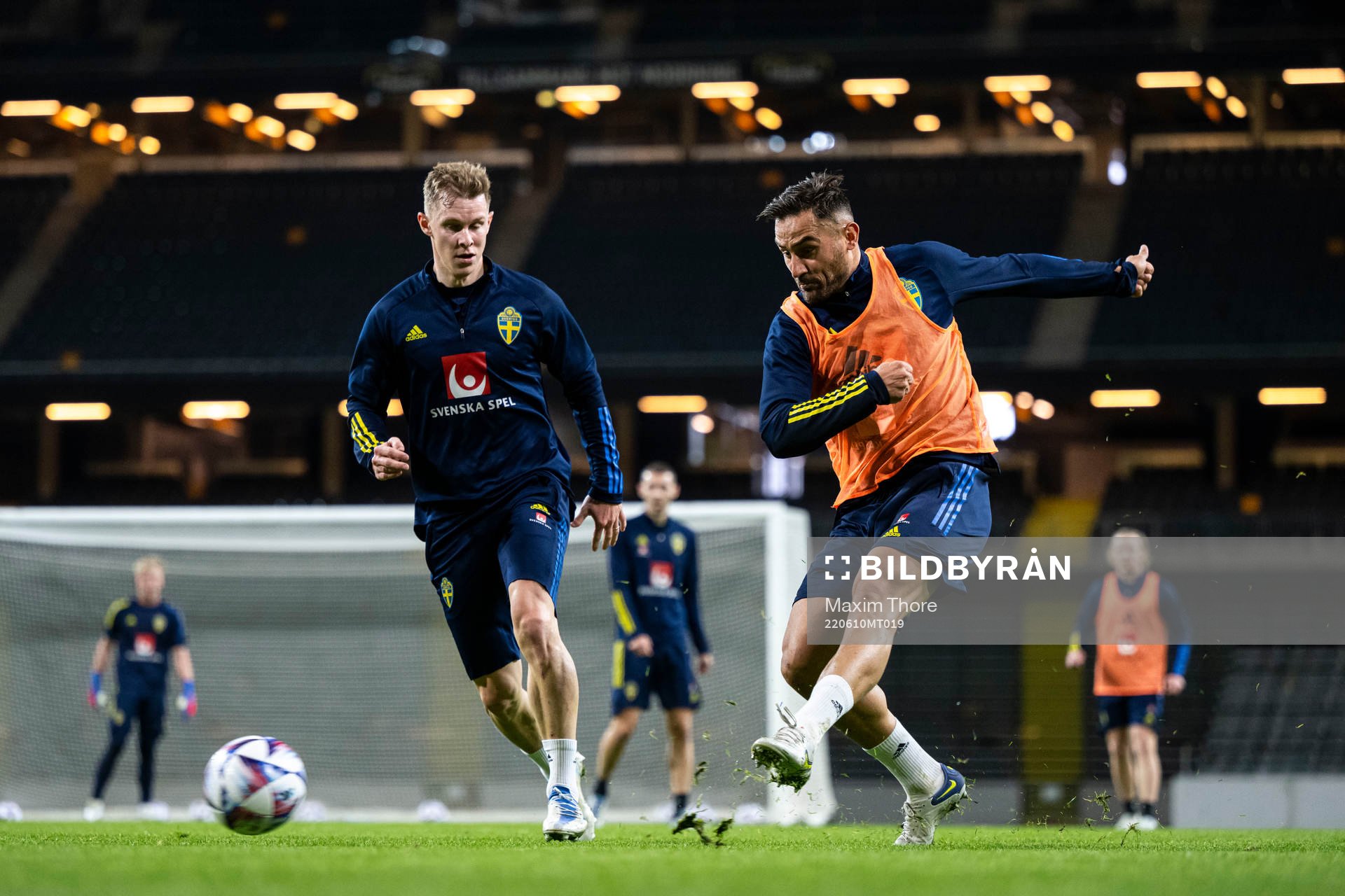Emil Krafth and Sotirios Papagiannopoulos of the Swedish