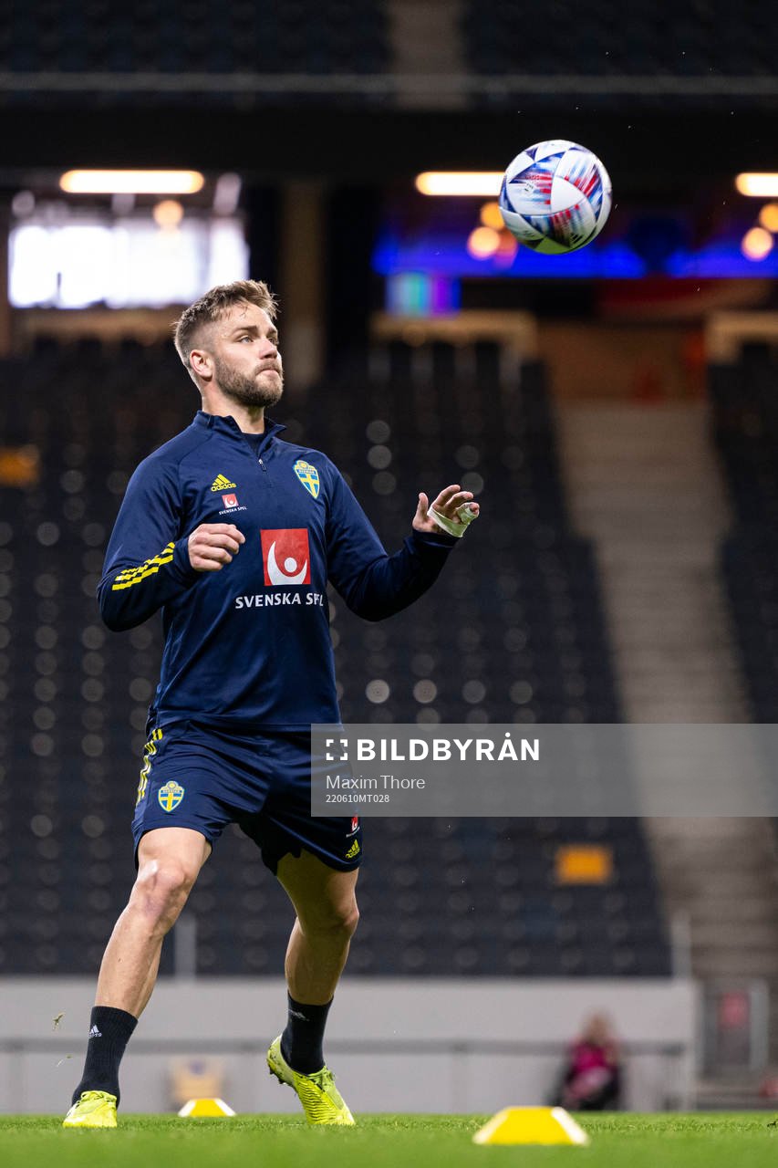 Christoffer Nyman of the Swedish national football team