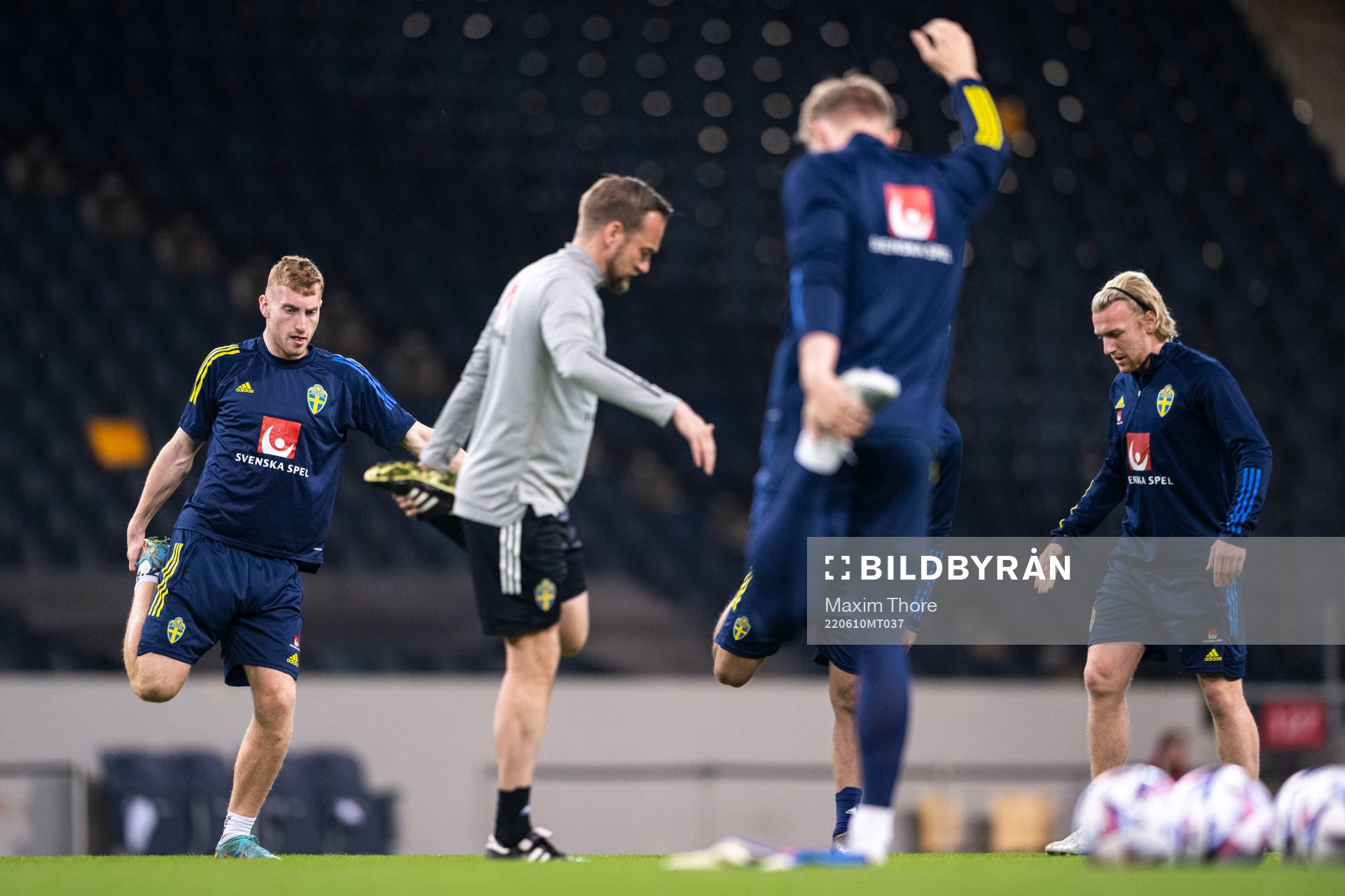 Dejan Kulusevski and Emil Forsberg of the Swedish national
