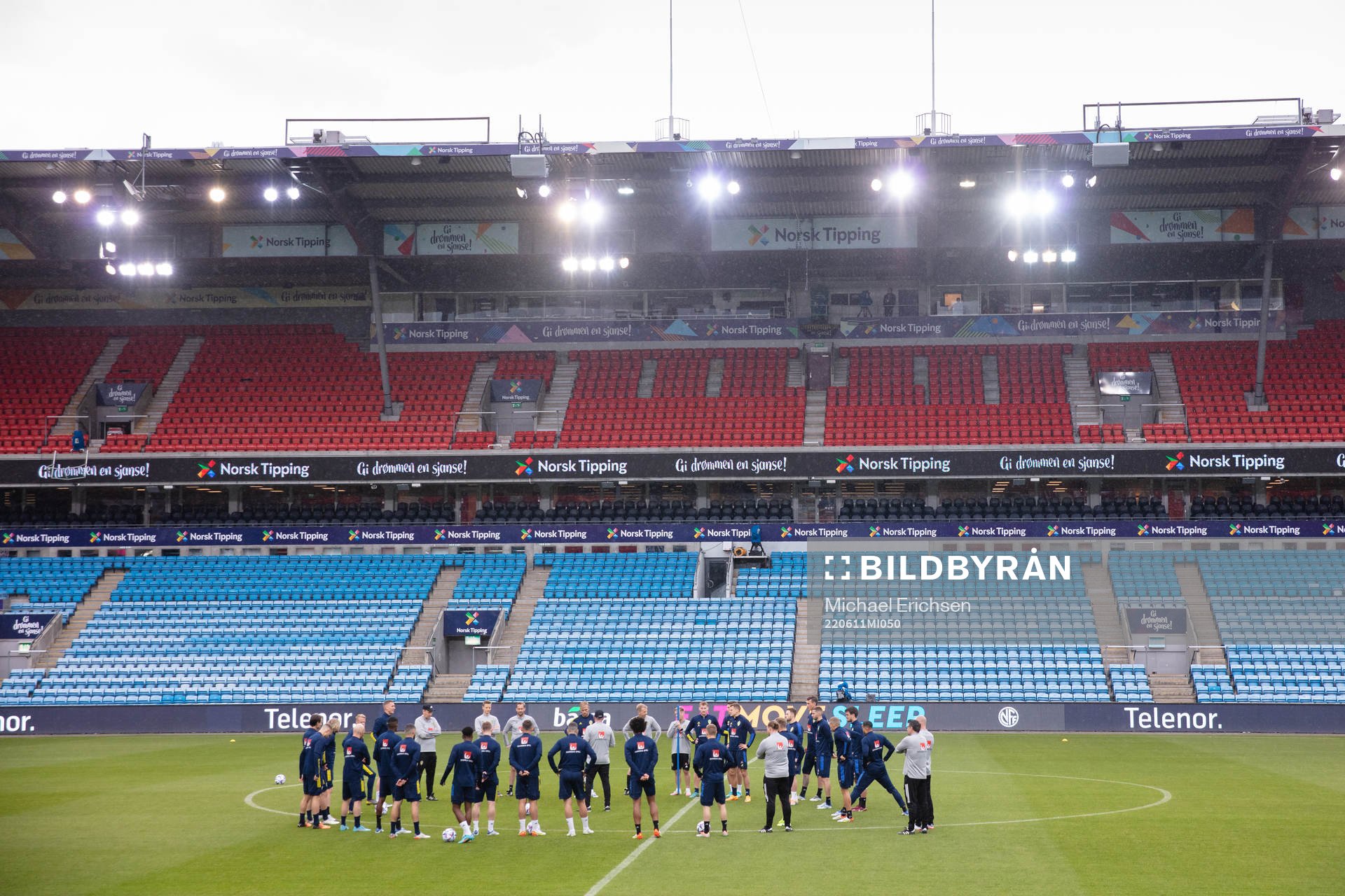 Staff and players of the Swedish national football team