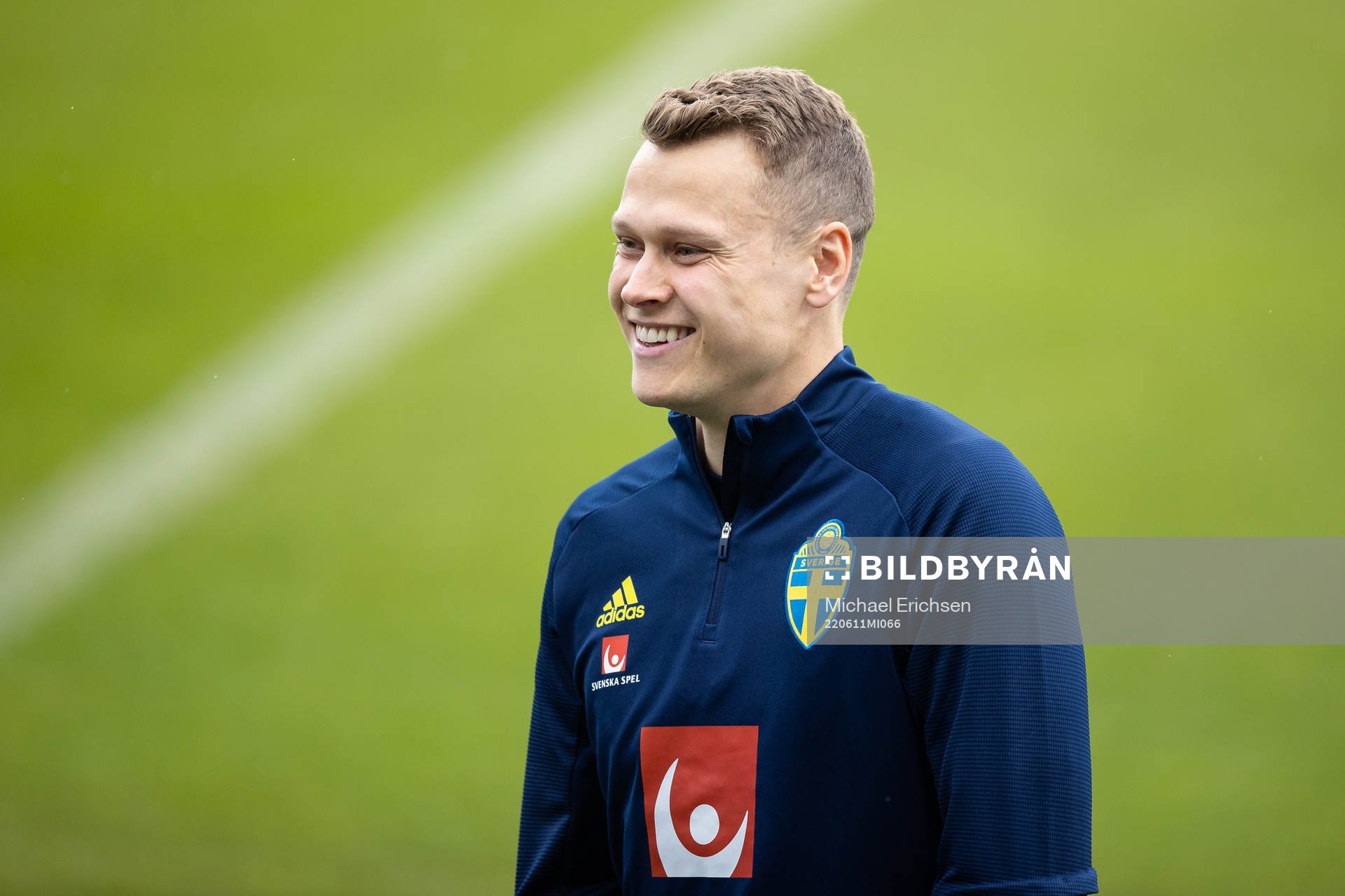 Viktor Claesson of the Swedish national football team