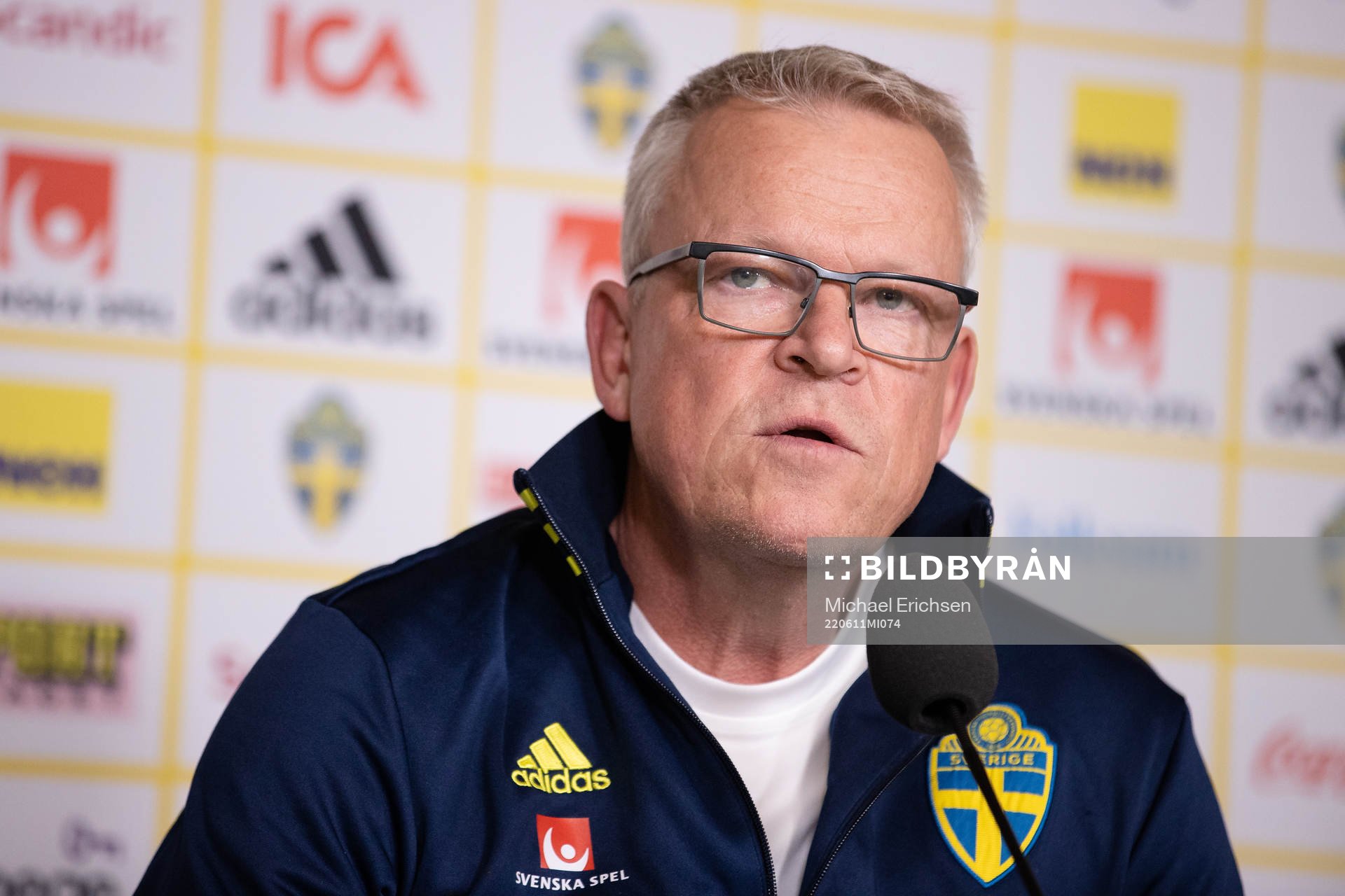 Head coach Janne Andersson of the Swedish national football
