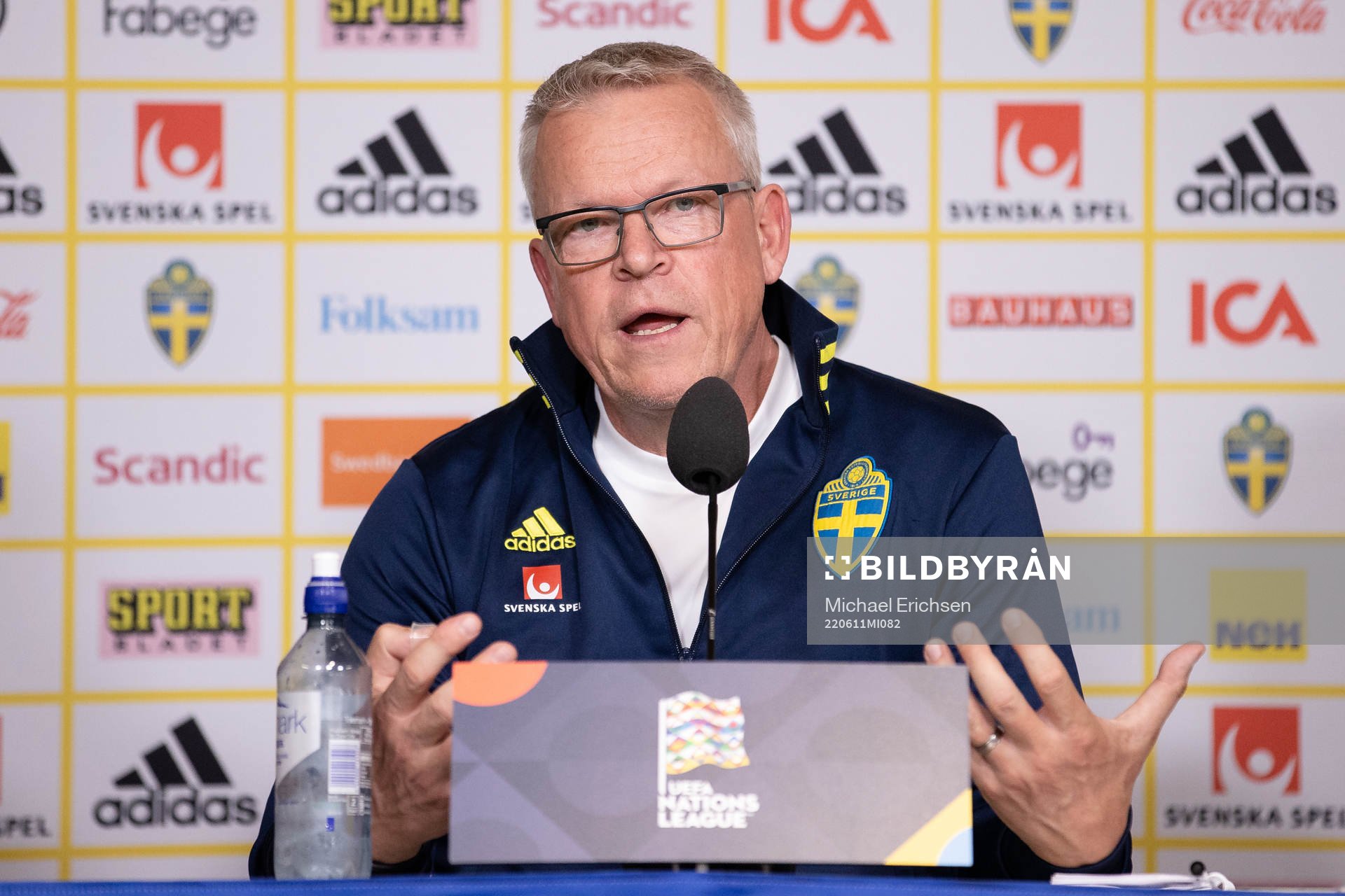 Head coach Janne Andersson of the Swedish national football