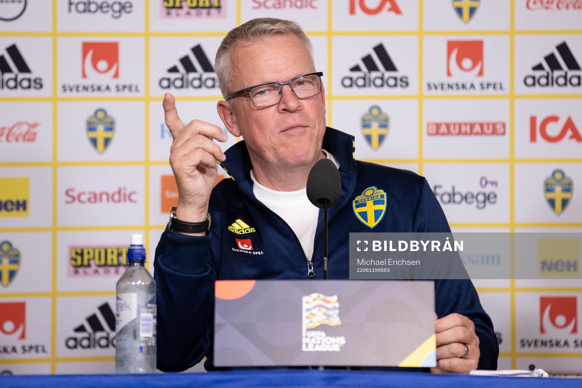 Head coach Janne Andersson of the Swedish national football