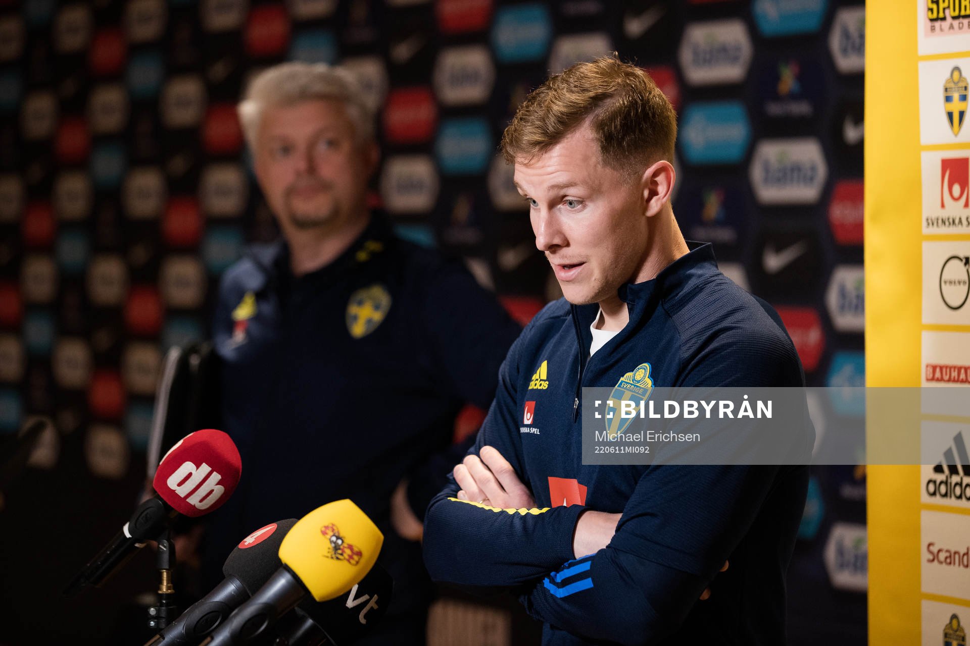 Emil Krafth of the Swedish national football team