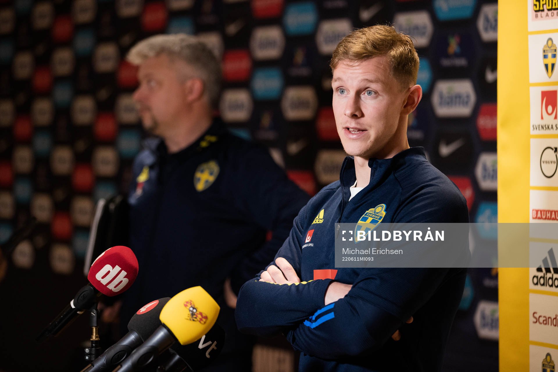 Emil Krafth of the Swedish national football team