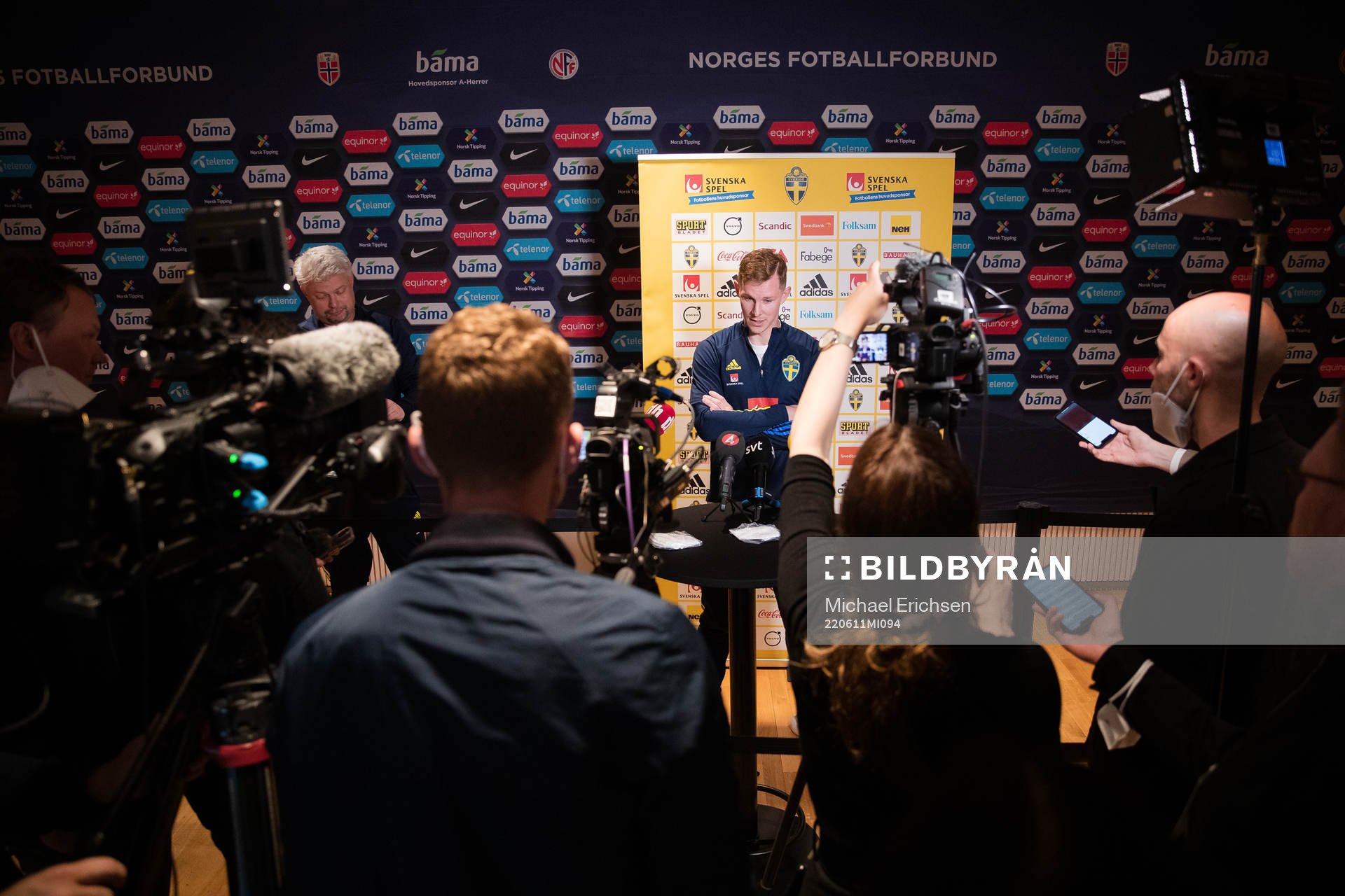 Emil Krafth of the Swedish national football team