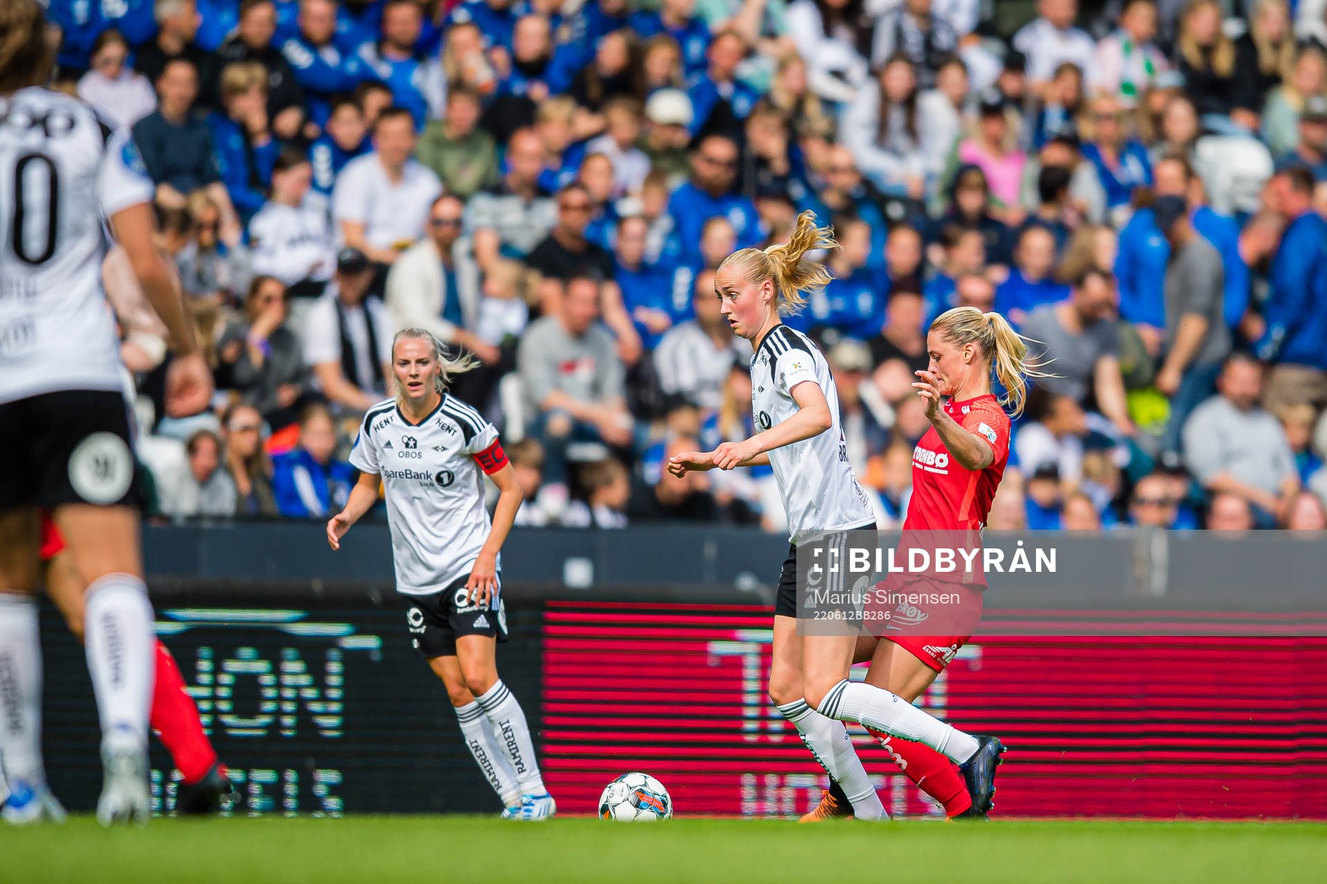 Emilie Bragstad of Rosenborg and Svava Ros Gudmundsdottir
