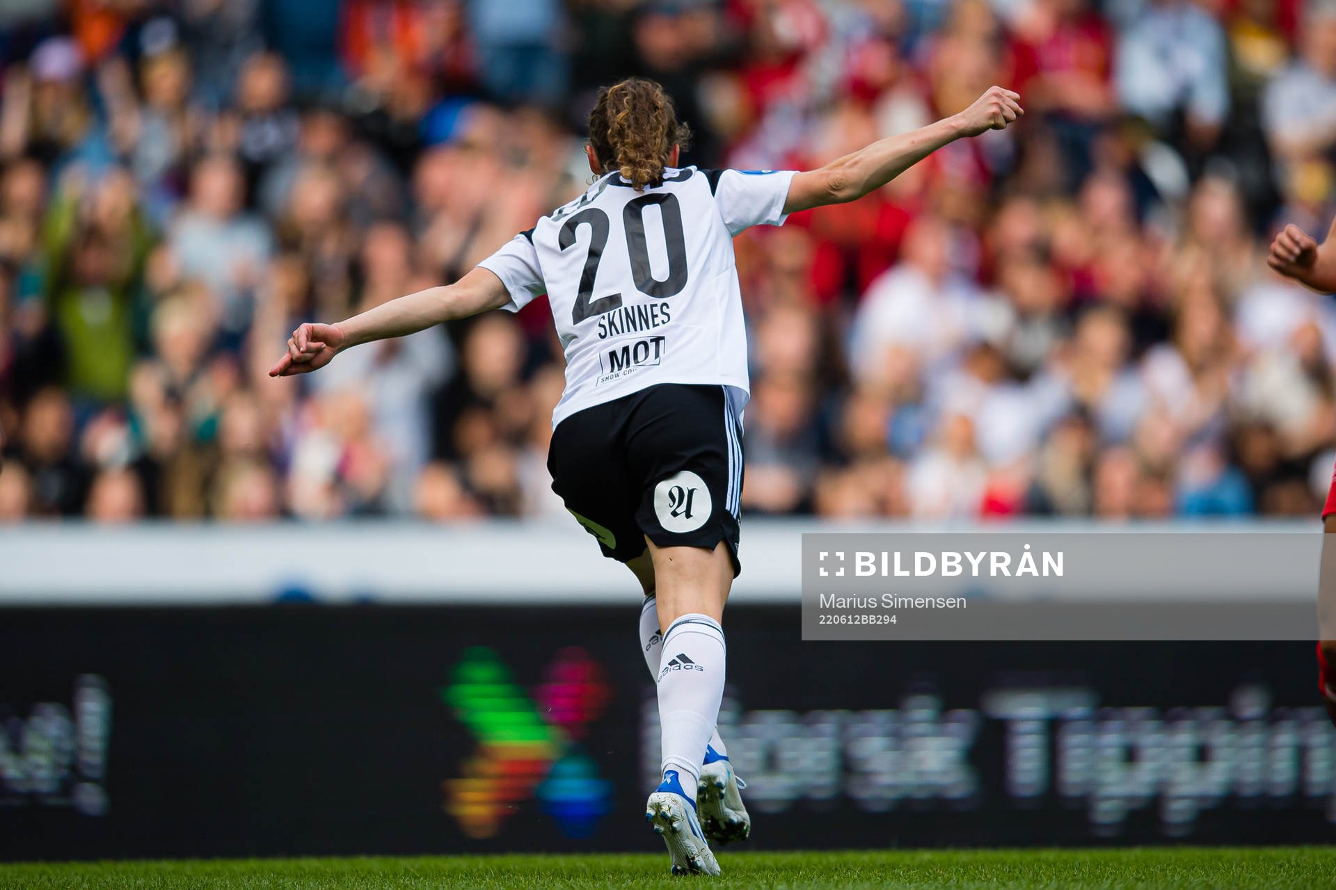 Synne Skinnes Hansen of Rosenborg celebrates