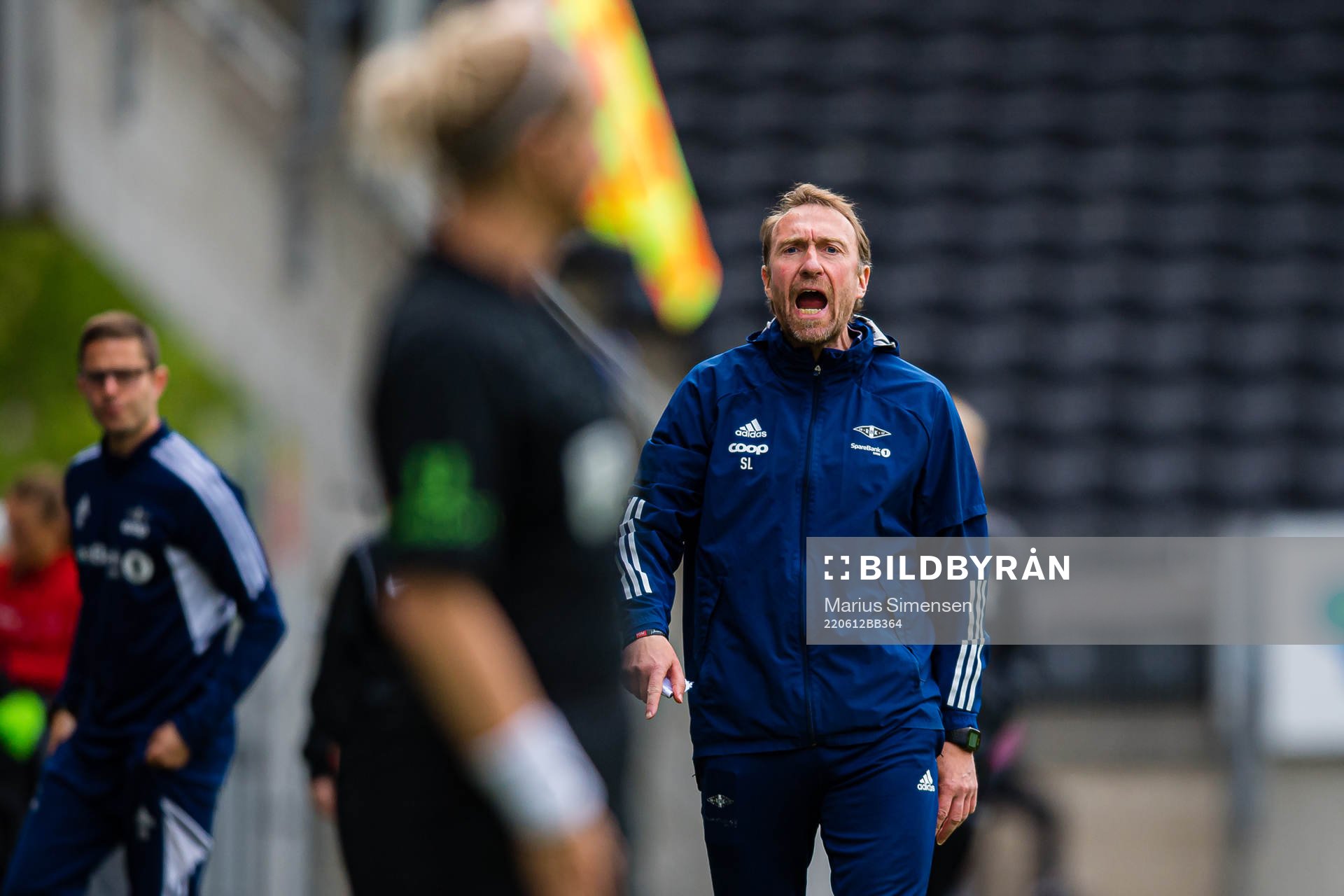 Steinar Lein, head coach of Rosenborg, reacts
