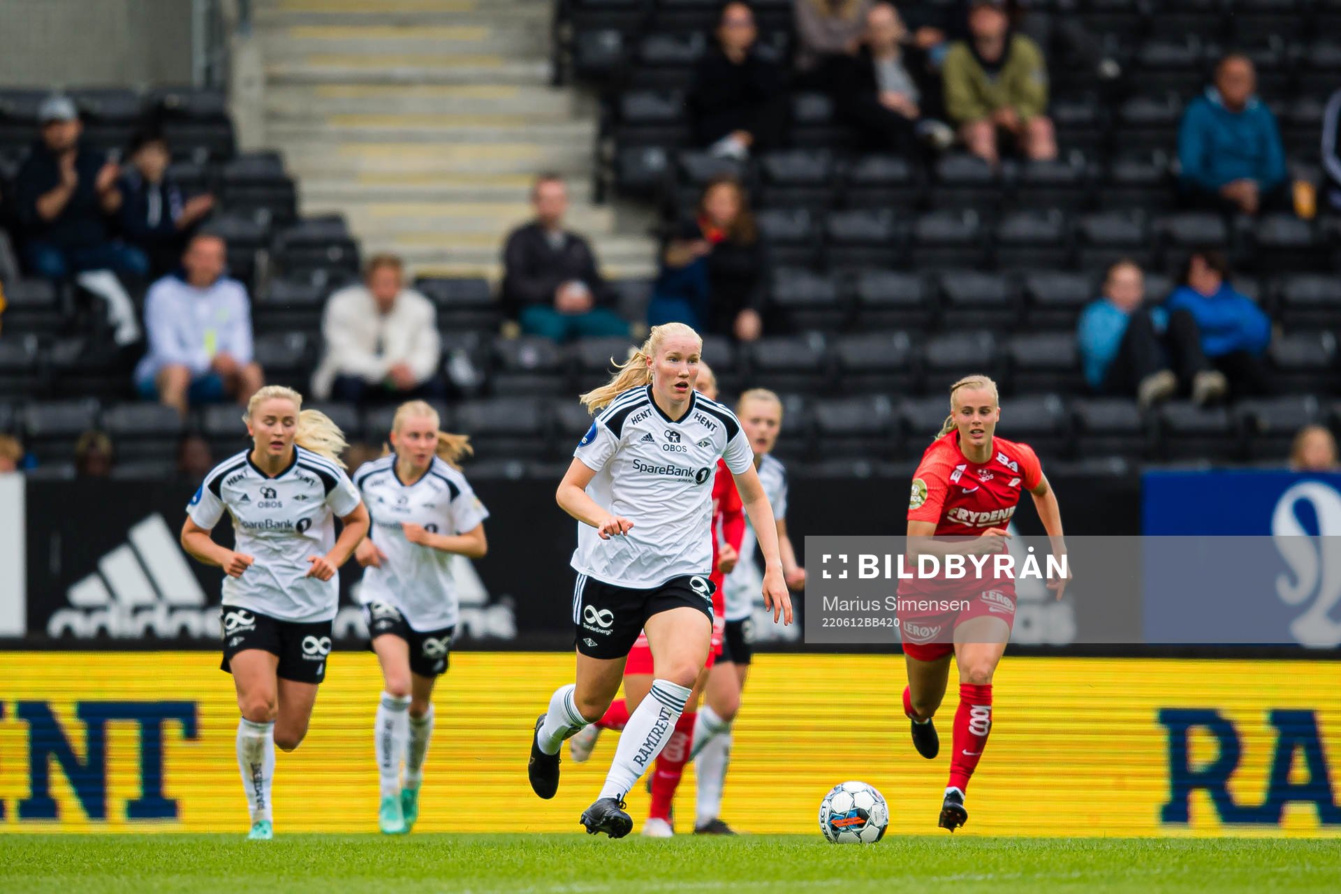 Synne Amdahl Brønstad of Rosenborg during the Toppserien football match between Rosenborg and Brann on June 12, 2022 in Trondheim.
