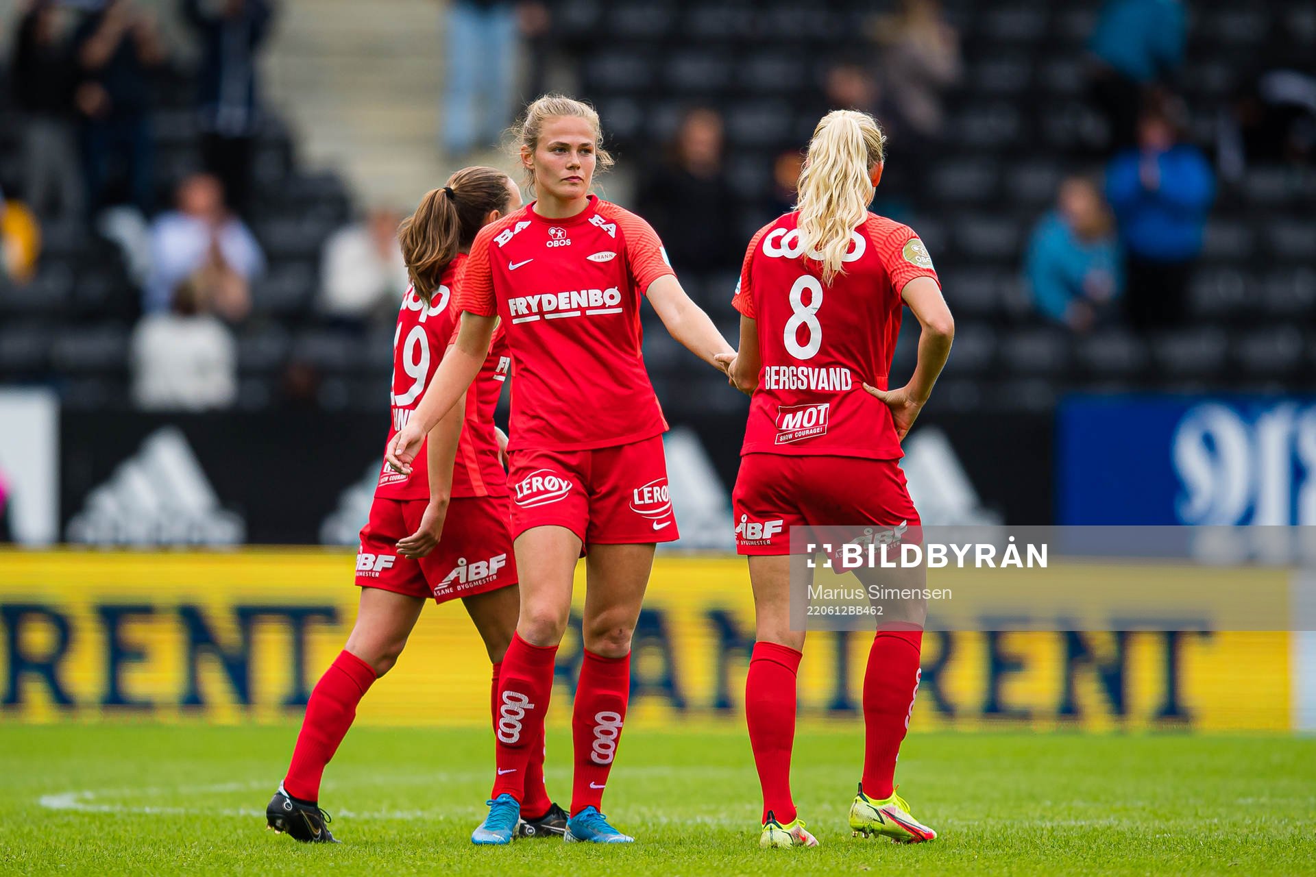 Marthine Østenstad of Brann looks dejected