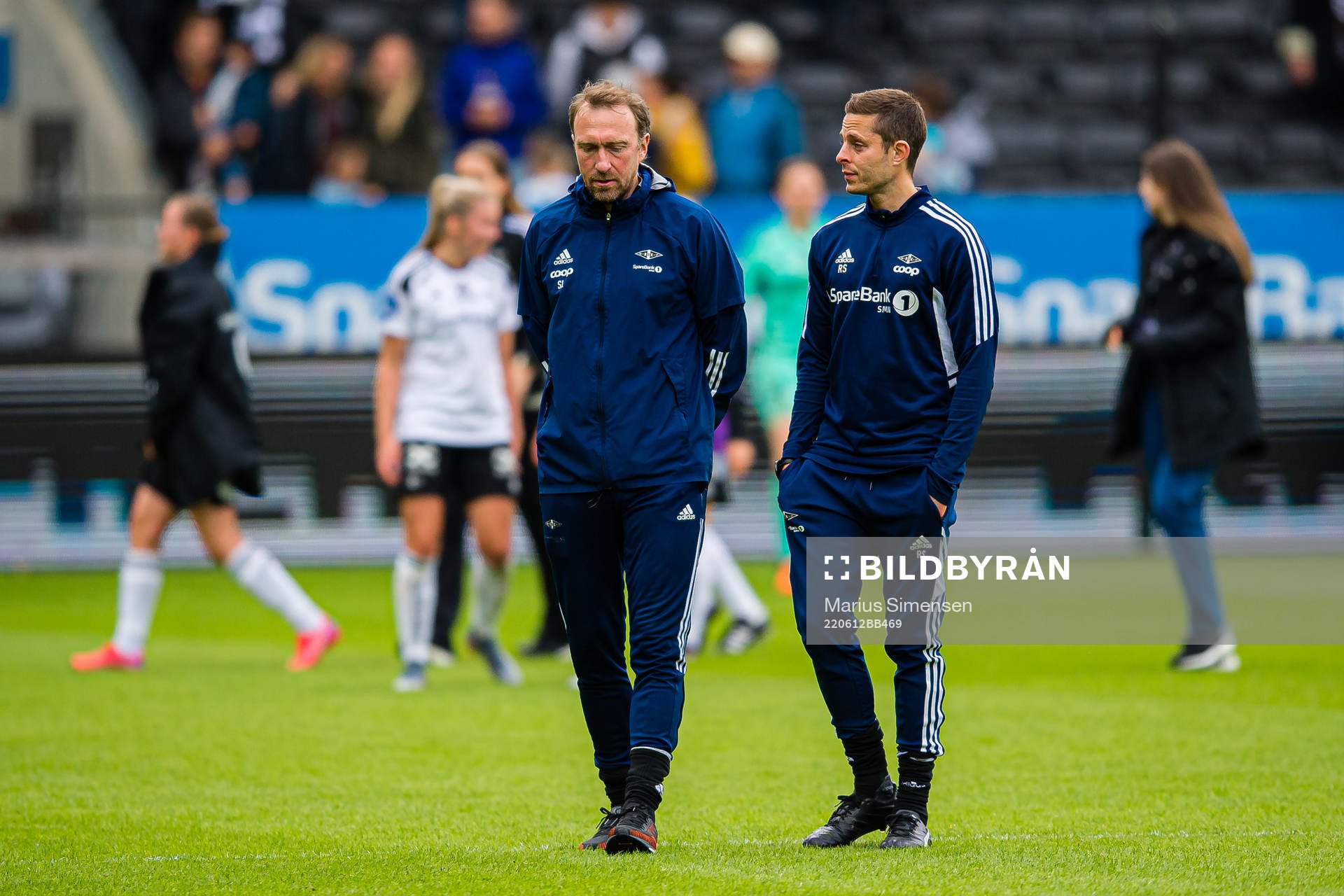 Steinar Lein, head coach of Rosenborg, and Robin Shroot,