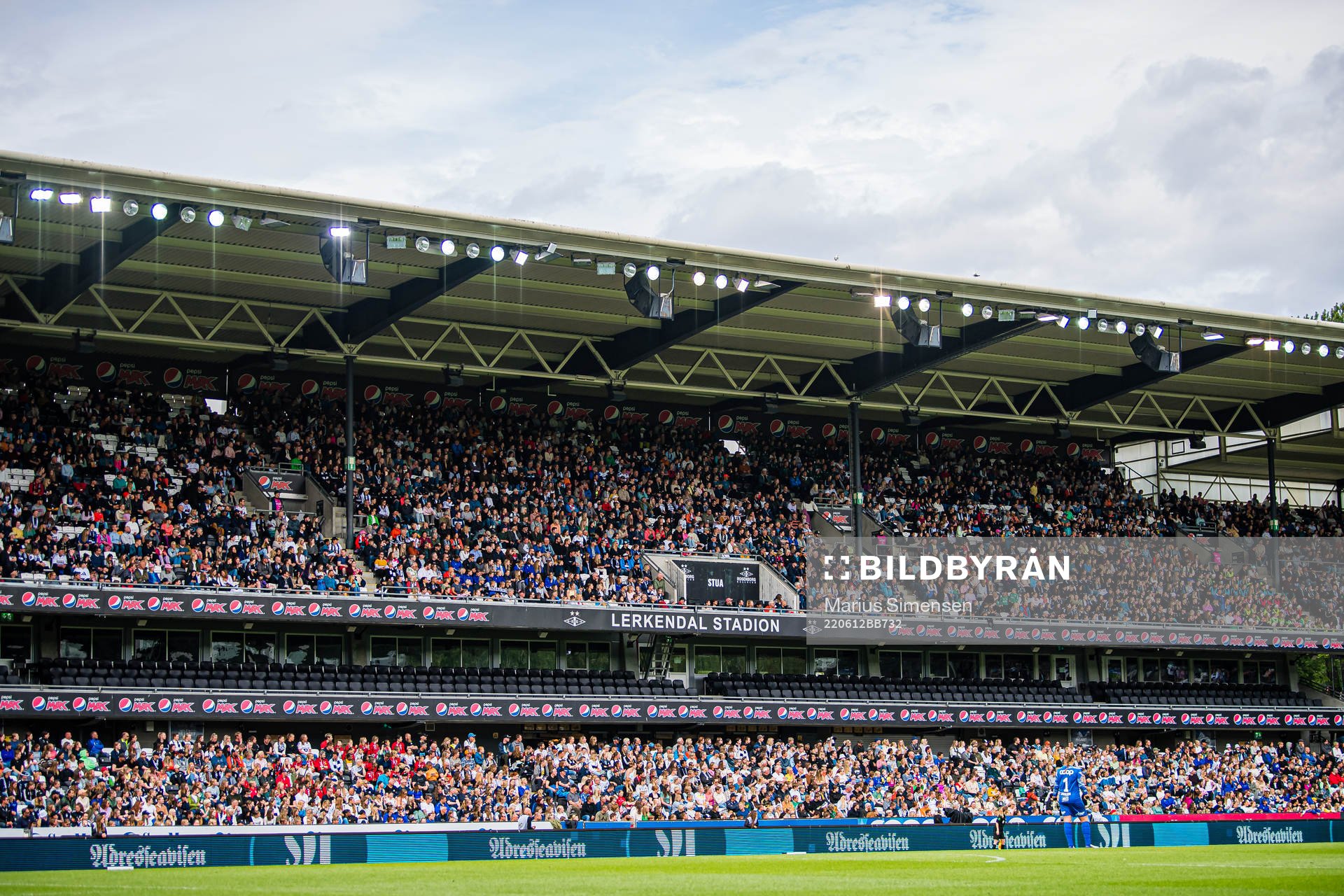 Spectators in the stands
