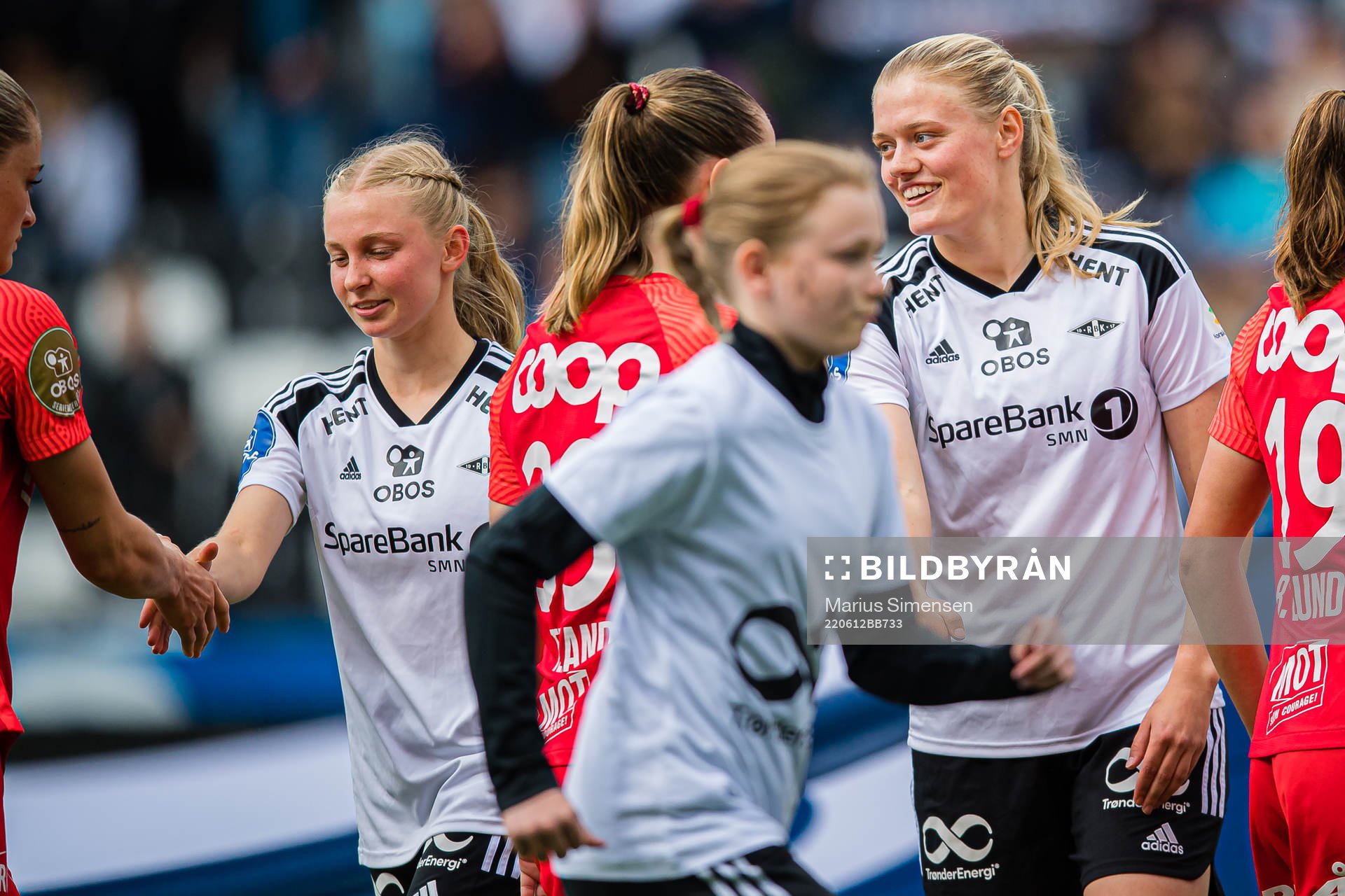 Emilie Marie Joramo and Mathilde Hauge Harviken of Rosenborg