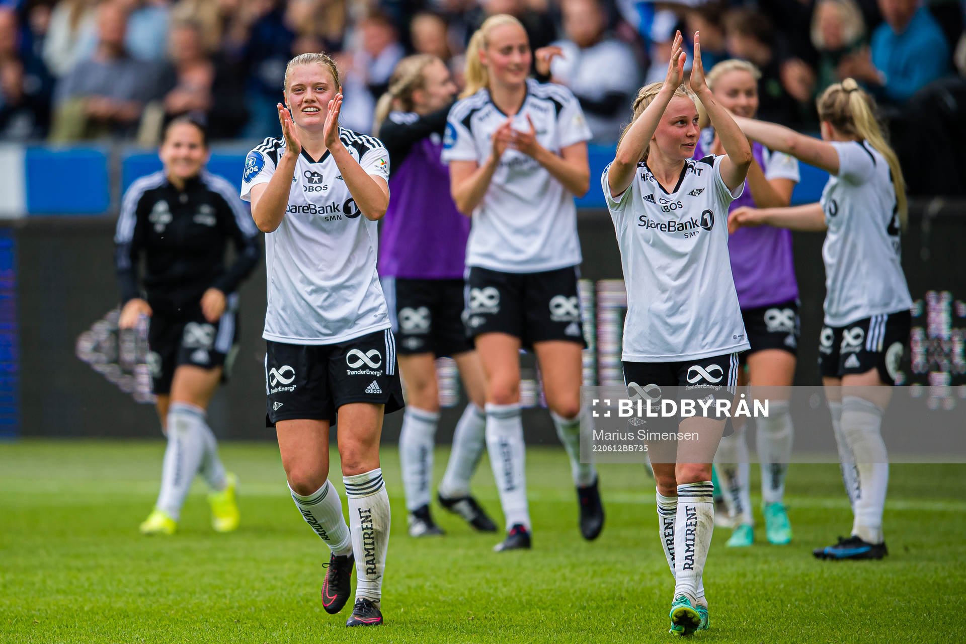 Mathilde Hauge Harviken and Emilie Marie Joramo of Rosenborg