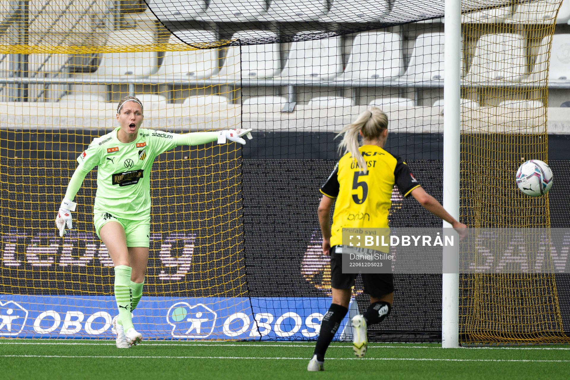Häckens målvakt Jennifer Falk