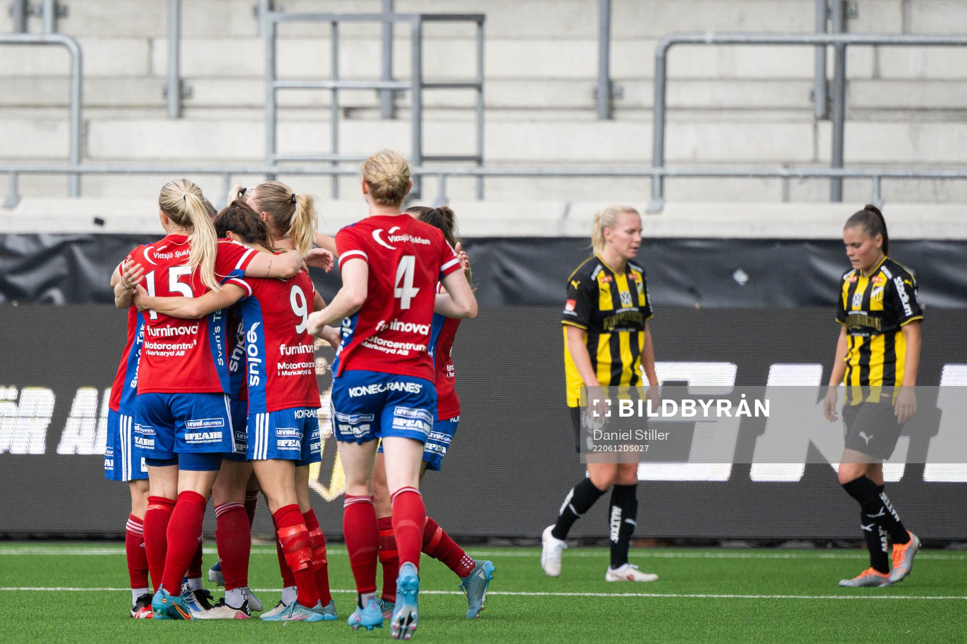 Vittsjös spelare jublar