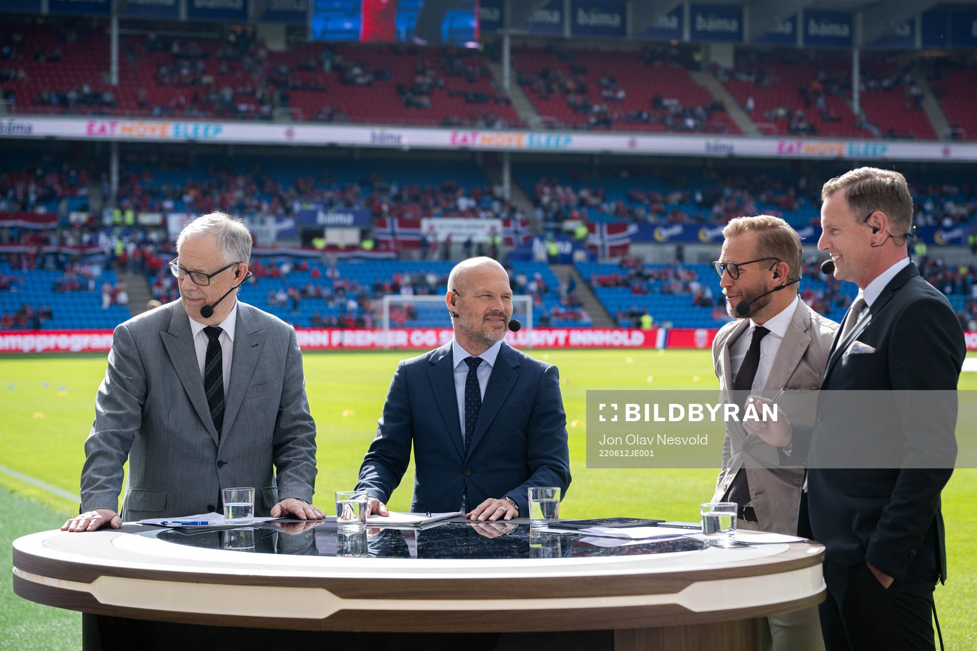 The studio of Swedish broadcaster Viaplay ahead the Nations