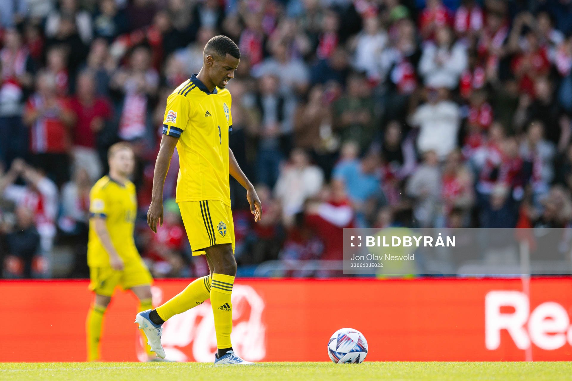 Alexander Isak of Sweden looks dejected