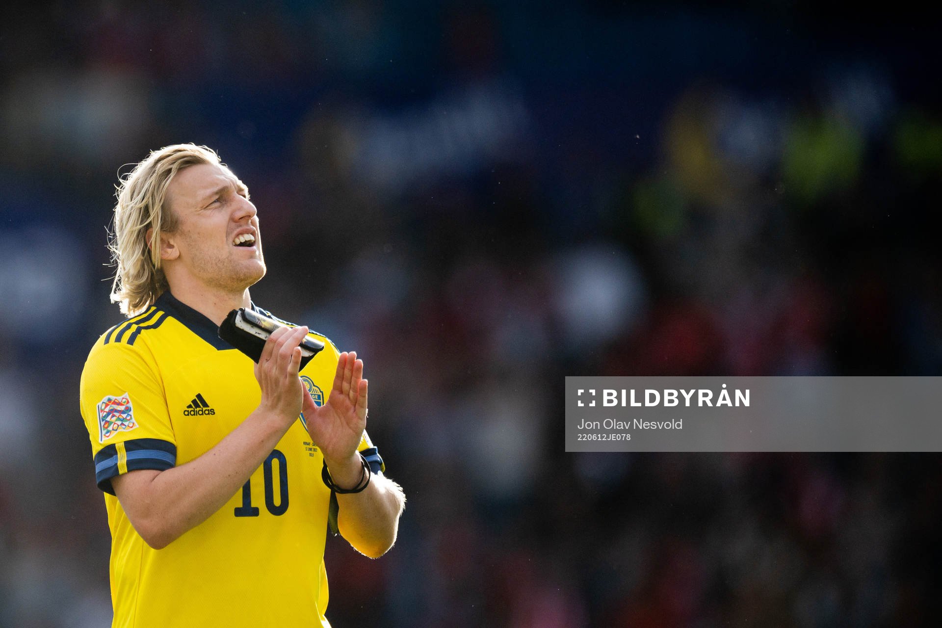Emil Forsberg of Sweden looks dejected