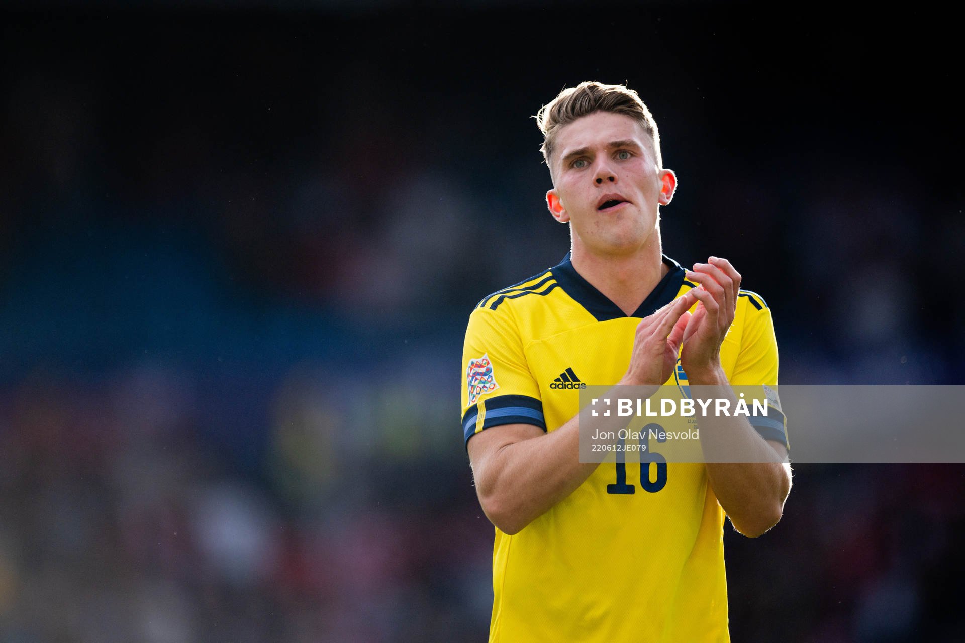 Viktor Gyökeres of Sweden looks dejected