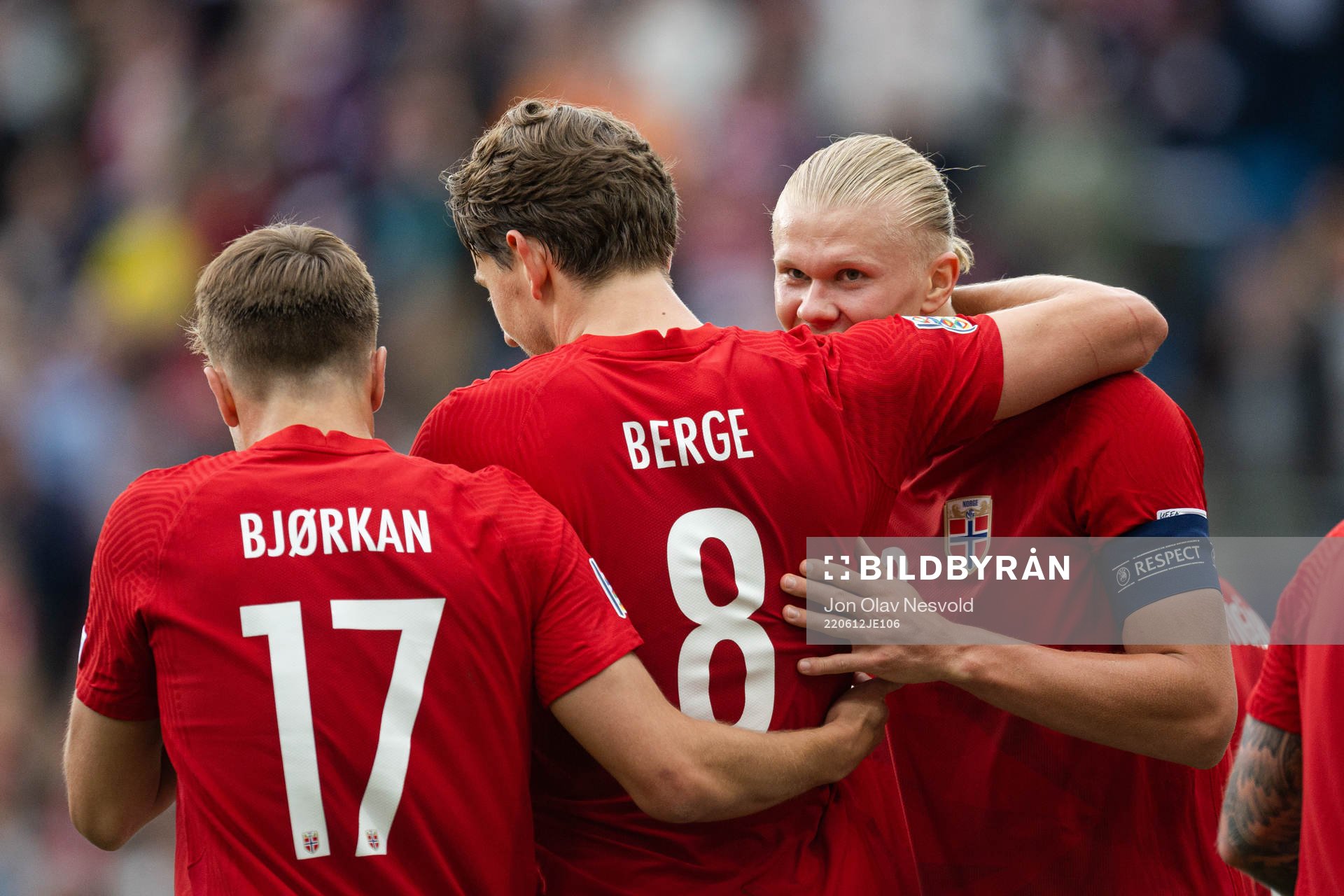 Erling Braut Haaland of Norway celebrates