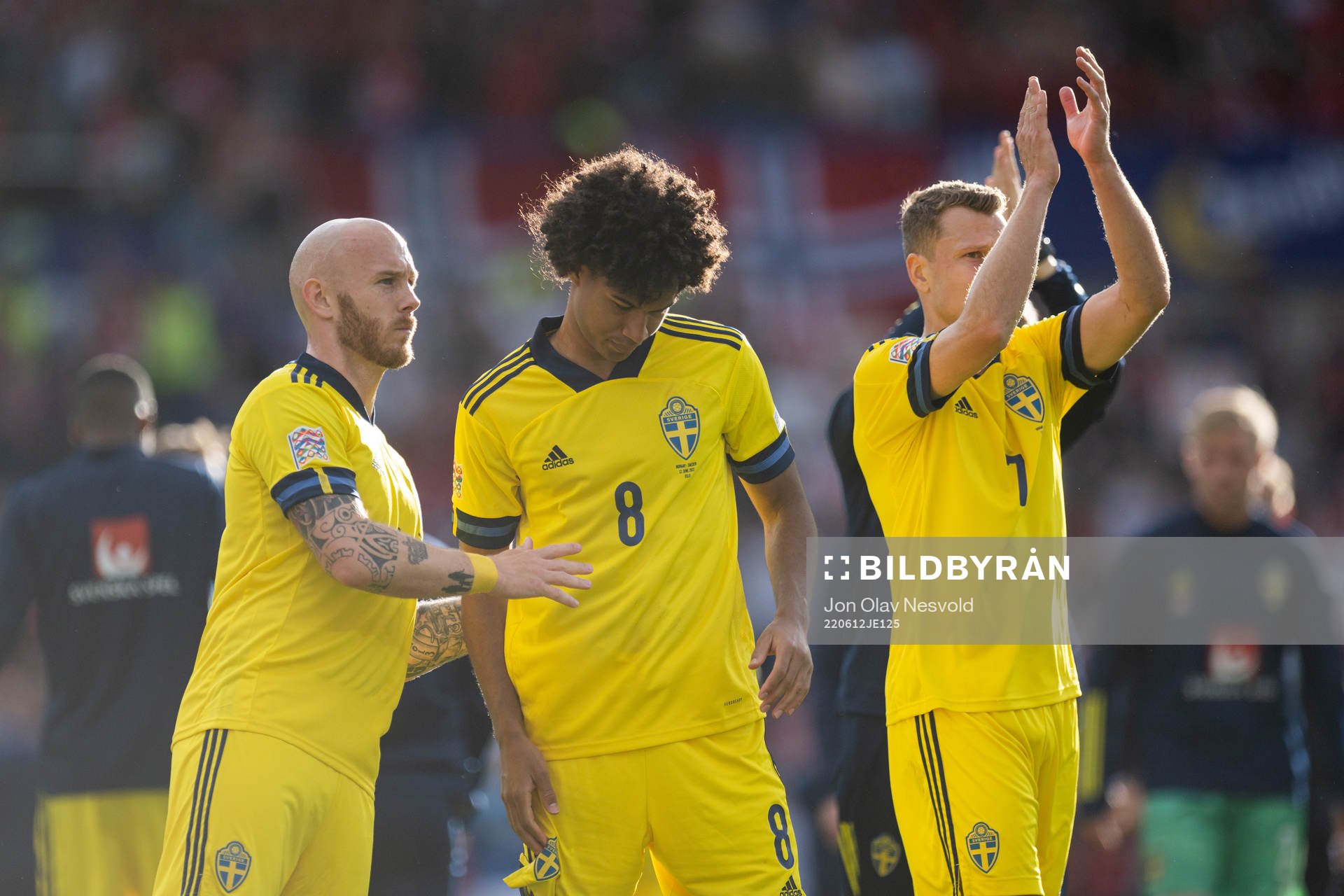 Magnus Eriksson , Jens Cajuste and Viktor Claesson of