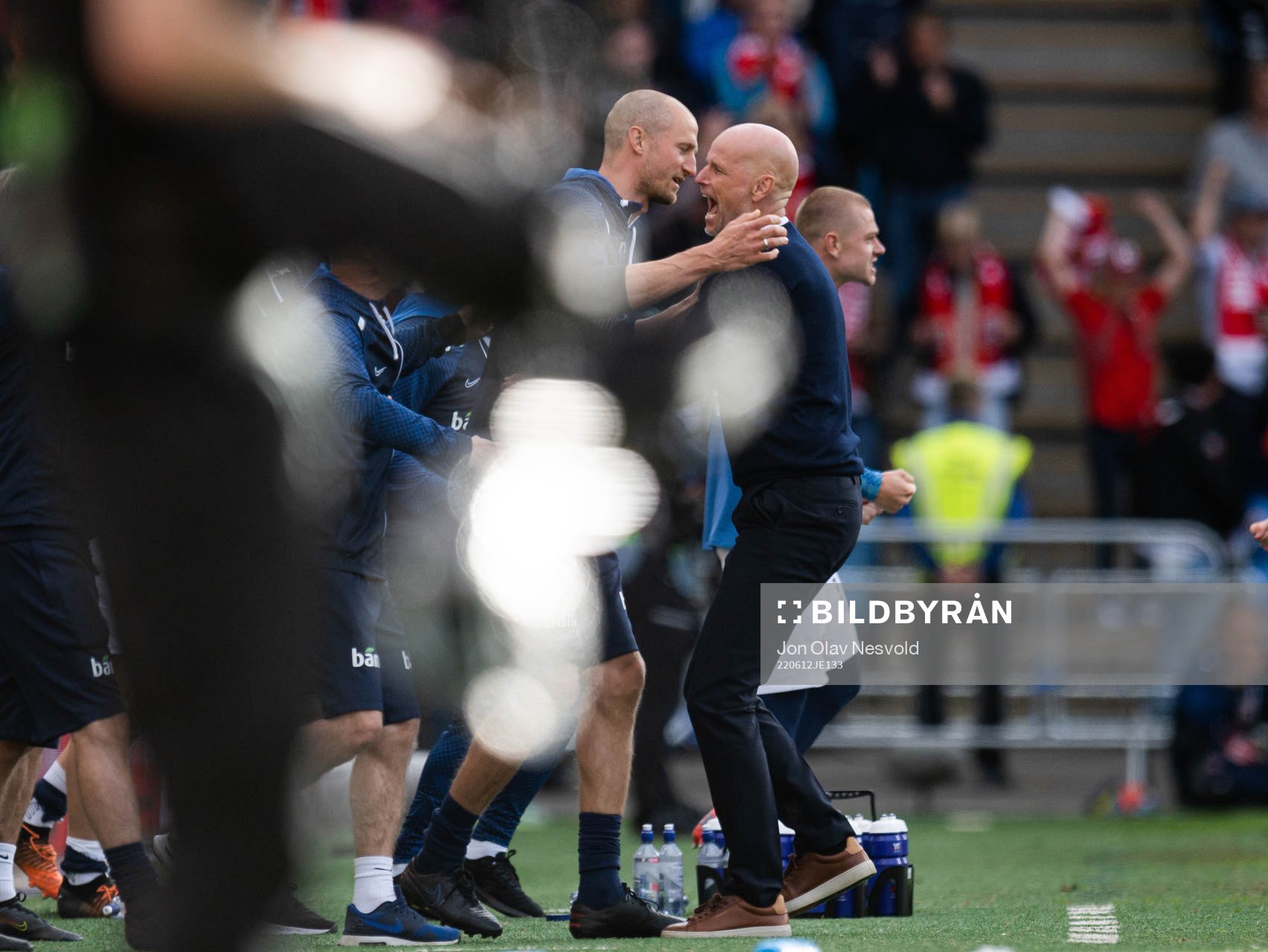 Head coach Ståle Solbakken of Norway celebrates