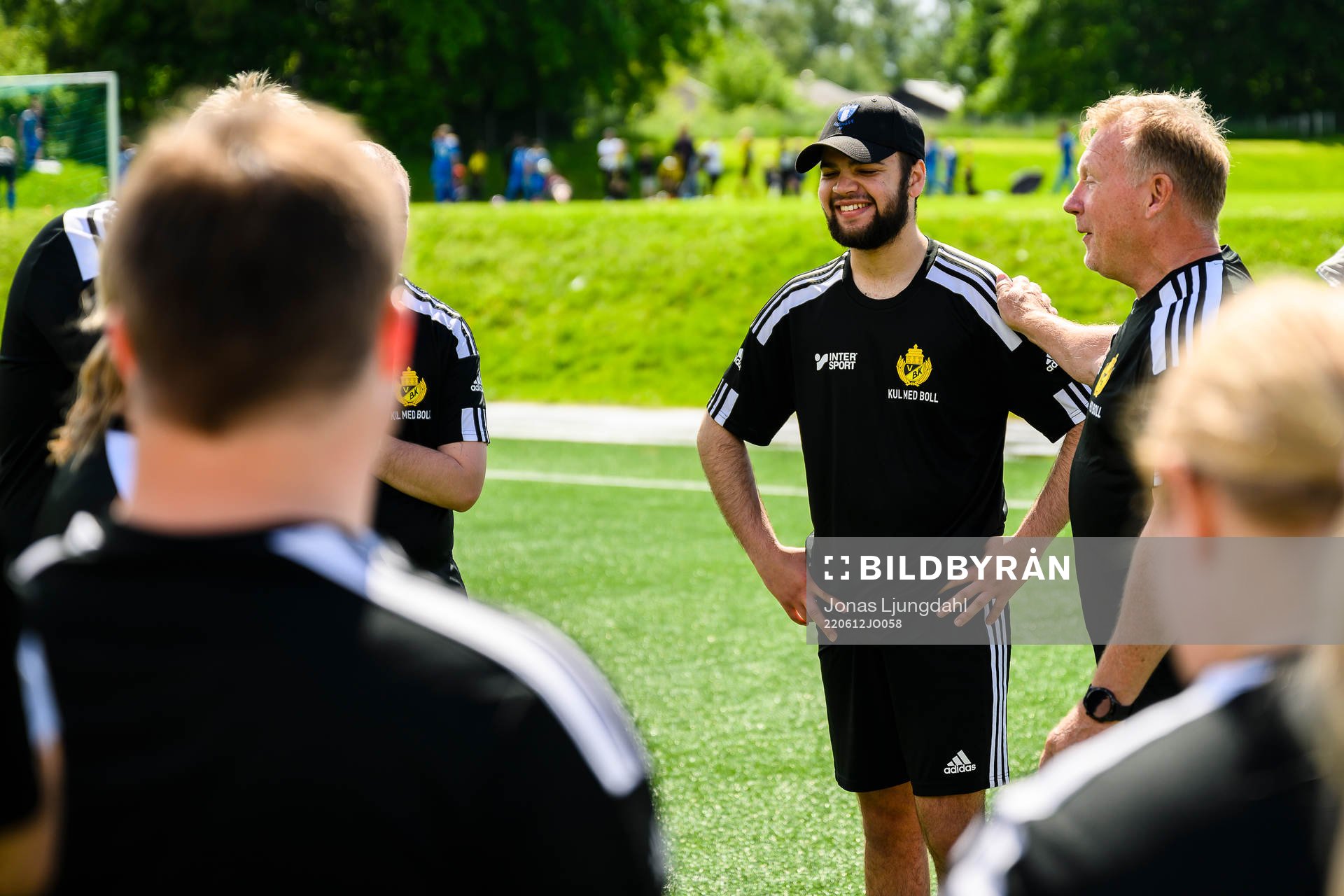 Kristoffer Amonsson och tränare Jan Niklasson