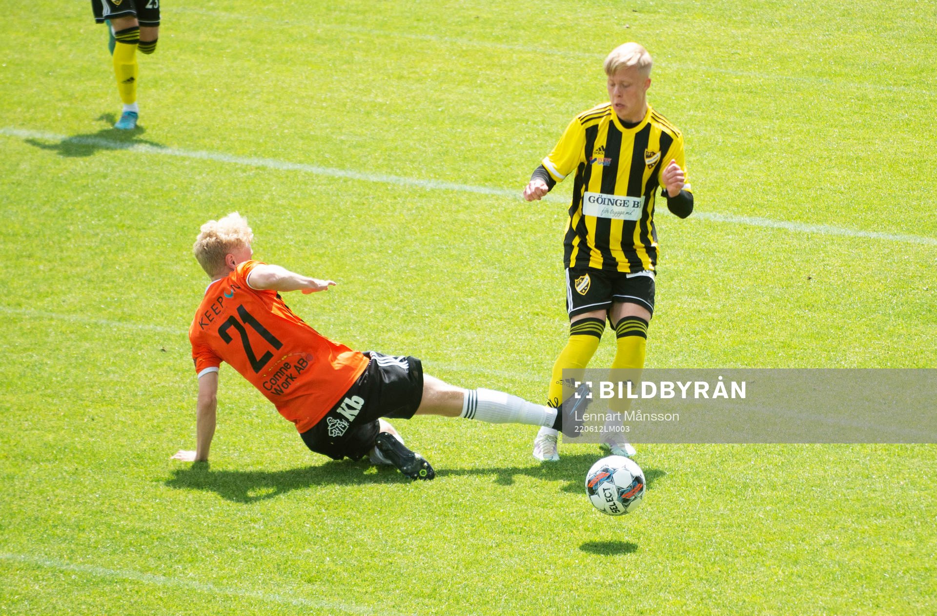 IFK Hässleholms Wictor Willseus i matchen i div. 2 Södra