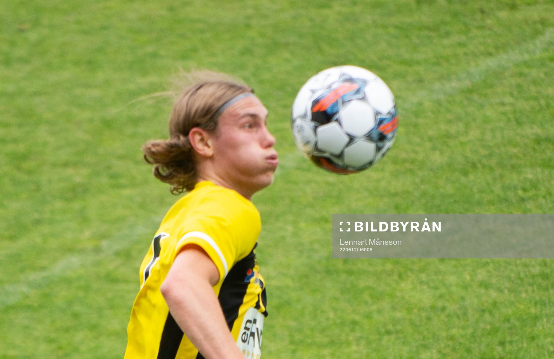 IFK Hässleholms Teo Helm i matchen i div. 2 Södra