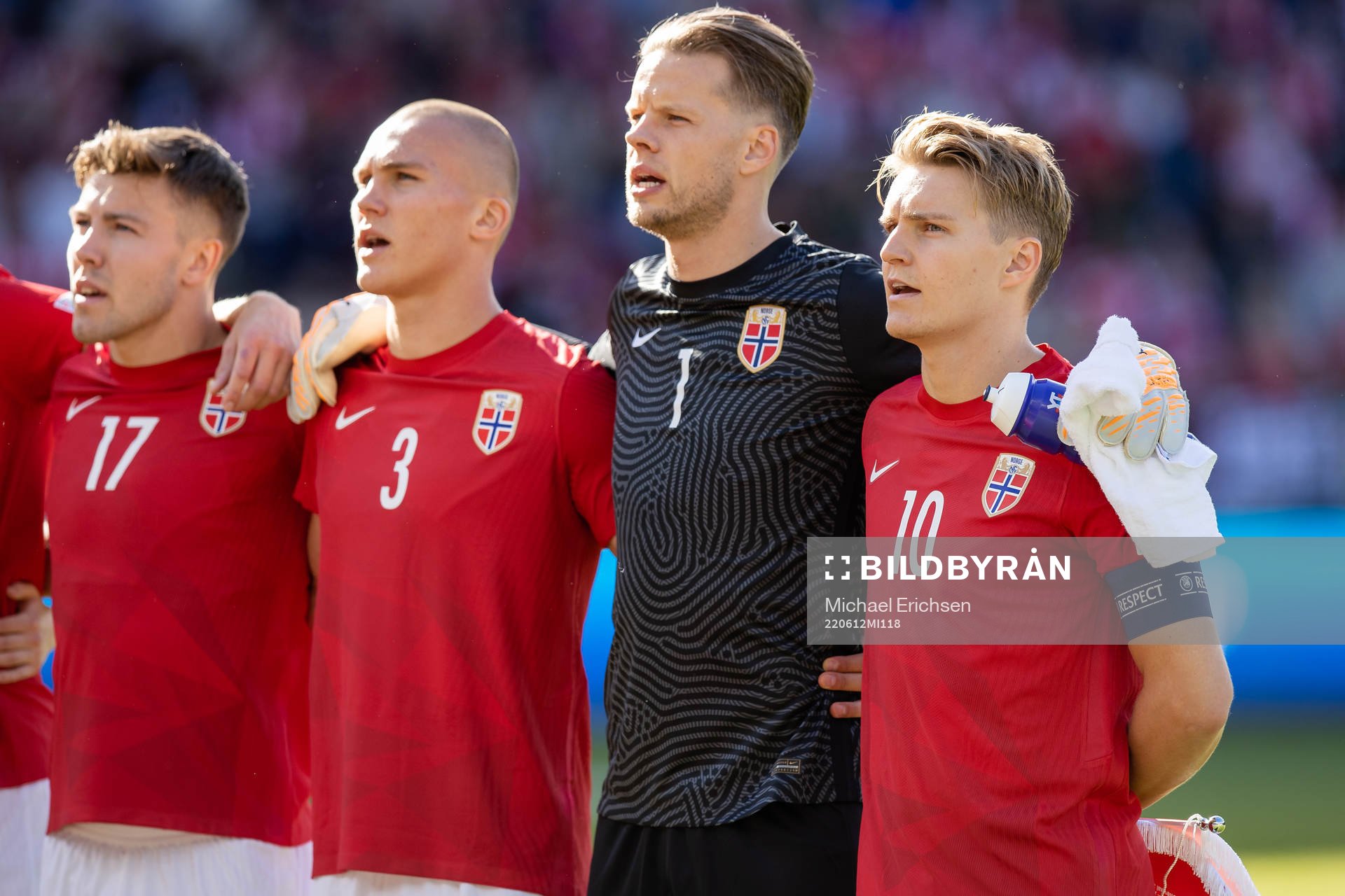 Fredrik Bjørkan, Leo Østigård, goalkeeper Ørjan