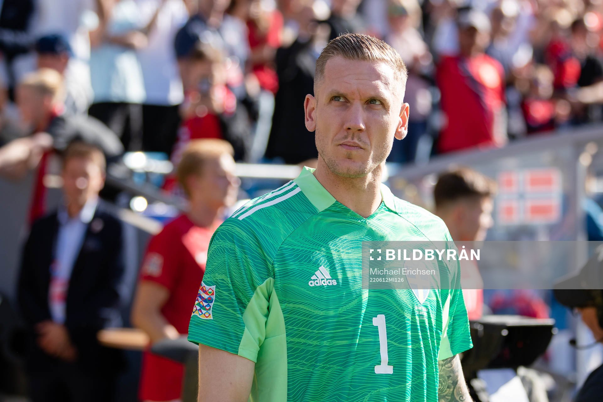 Goalkeeper Robin Olsen of Sweden
