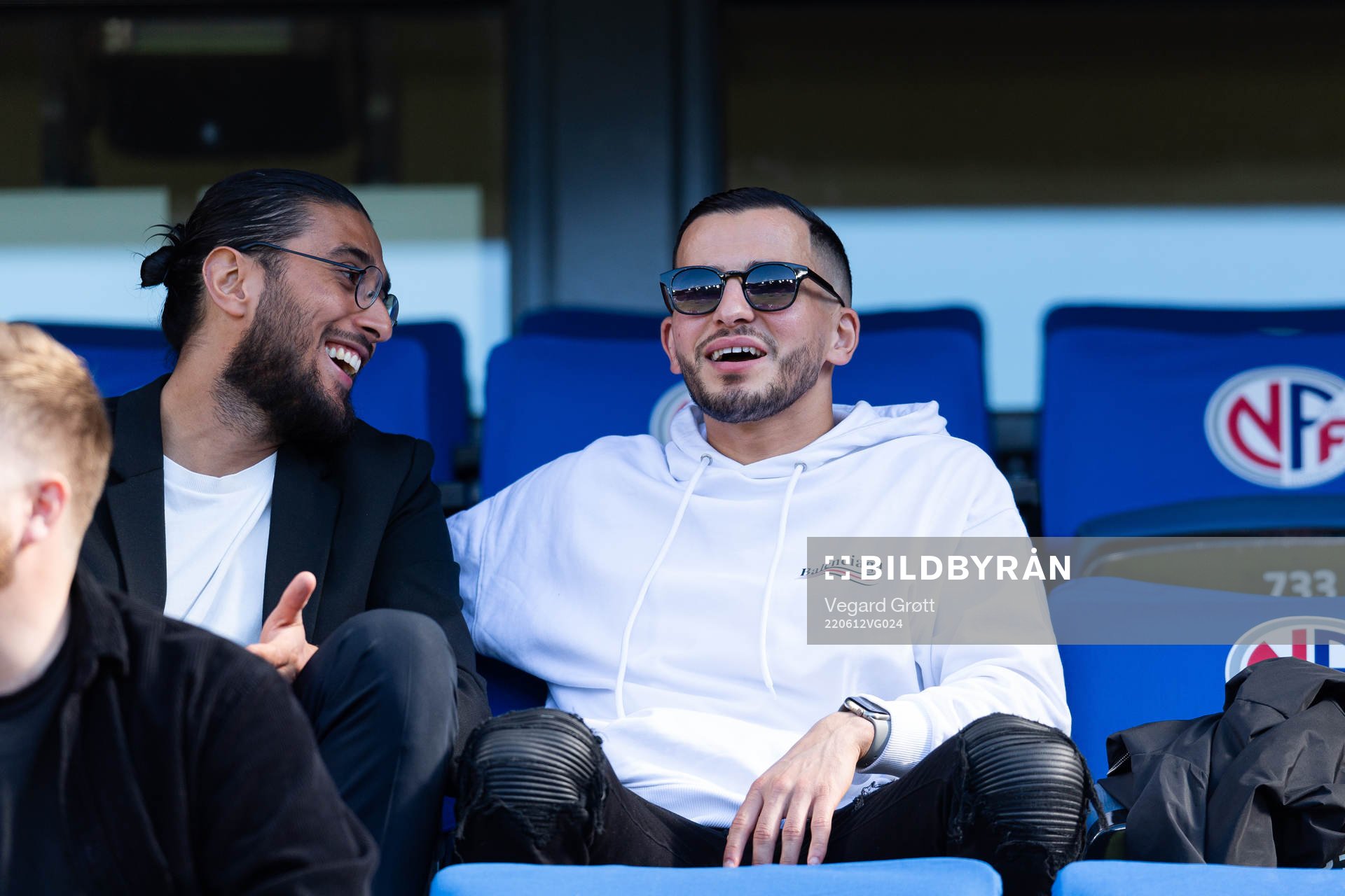 Omar Elabdellaoui in the stands