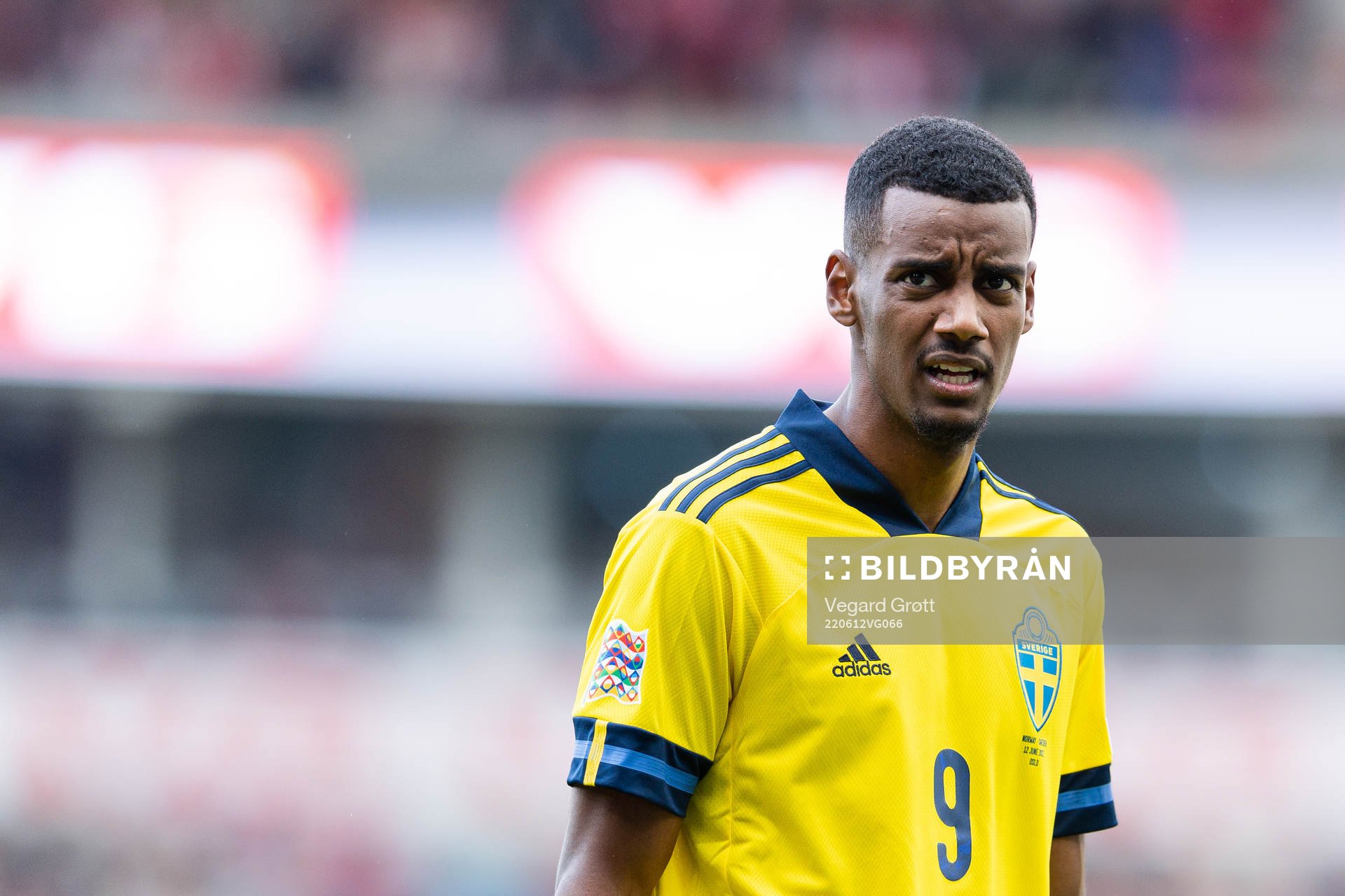 Alexander Isak of Sweden