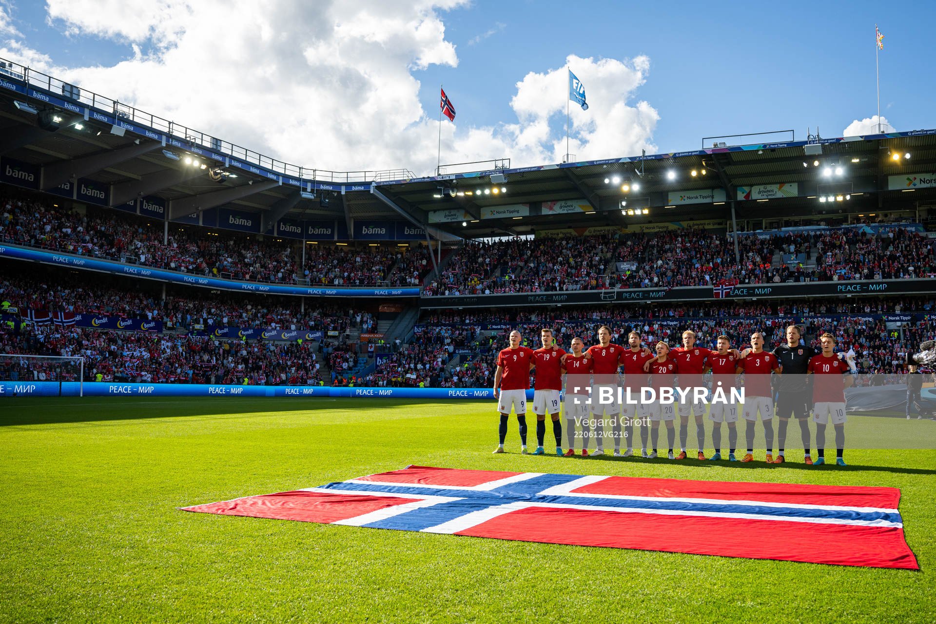 Erling Braut Haaland, Alexander Sørloth, Julian Ryerson,