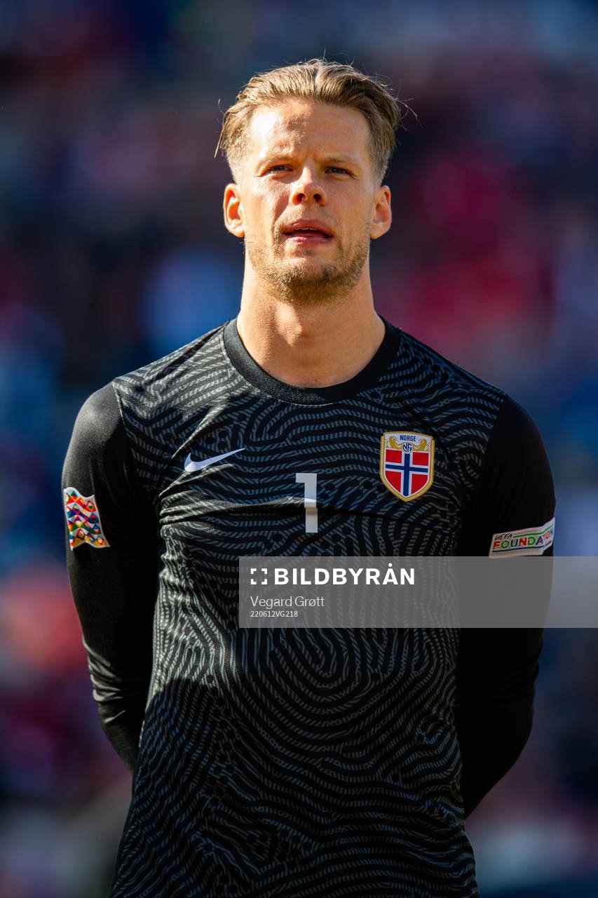 Goalkeeper Ørjan Håskjold Nyland of Norway
