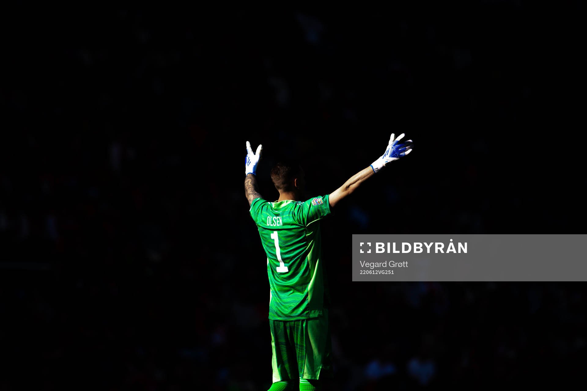 Goalkeeper Robin Olsen of Sweden