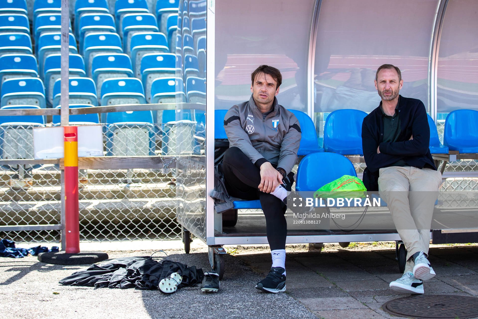 Tränare Milos Milojevic och sportchef Andreas Georgson