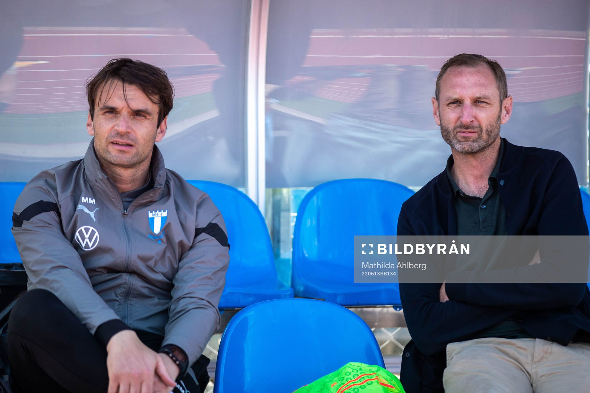 Tränare Milos Milojevic och sportchef Andreas Georgson