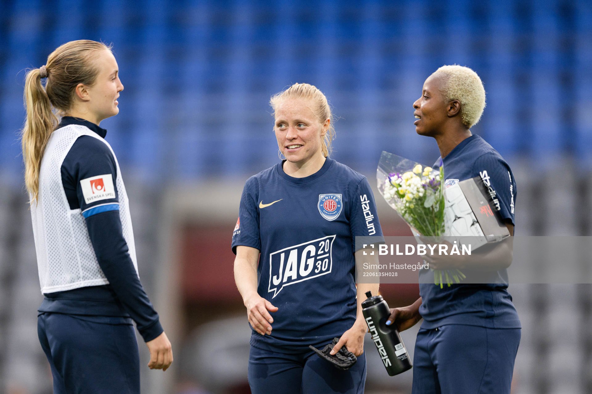 Eskilstuna Uniteds Mia Jalkerud och Ngozi Sonia
