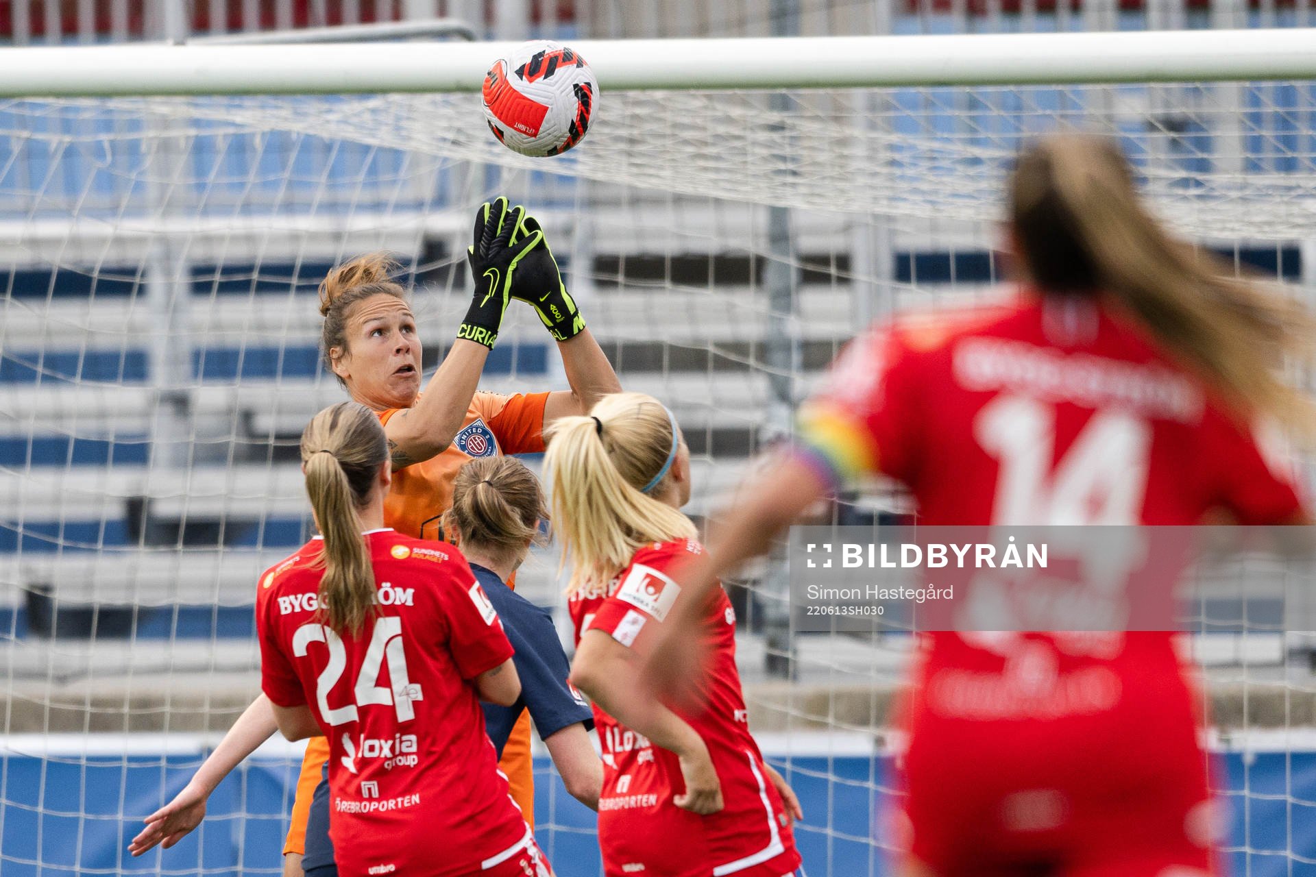 Eskilstuna Uniteds målvakt Katlynn Fraine