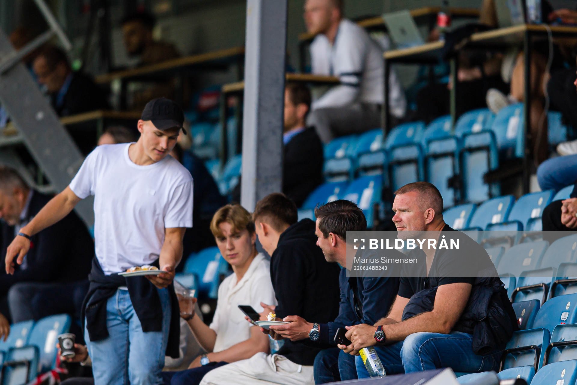 Jim Solbakken in the stands