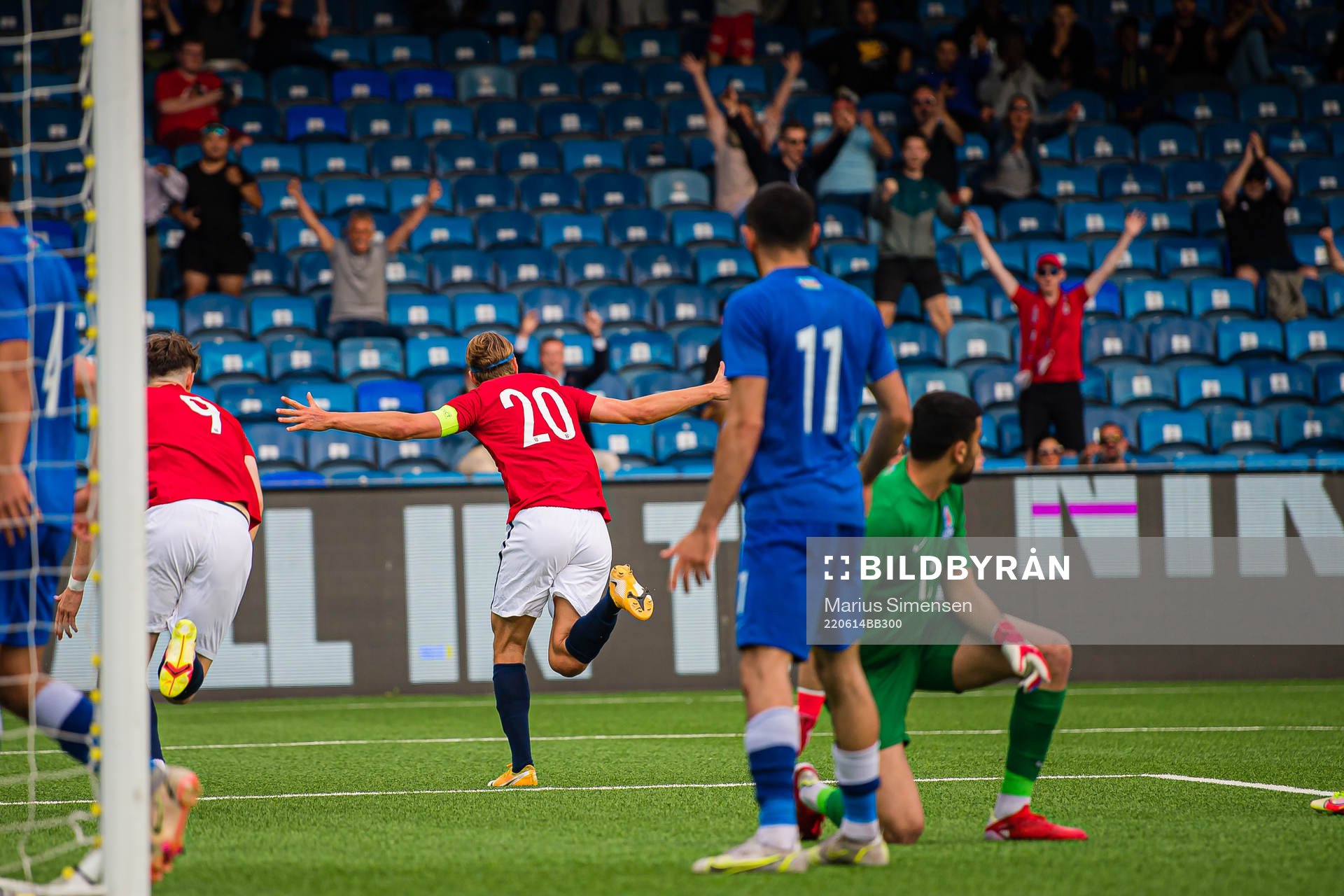 Erik Botheim of Norway celebrates