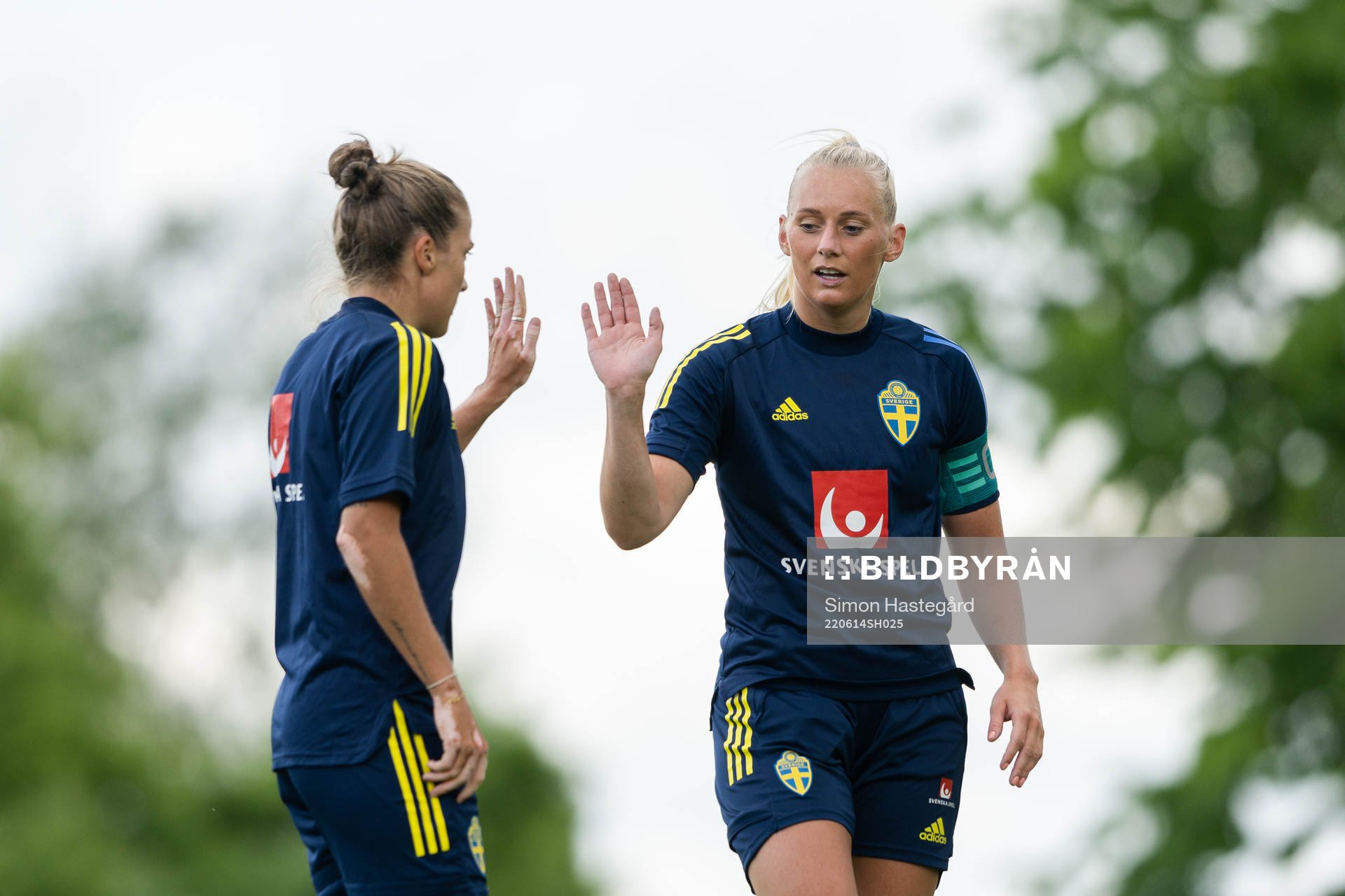 Filippa Angeldahl and Stina Blackstenius