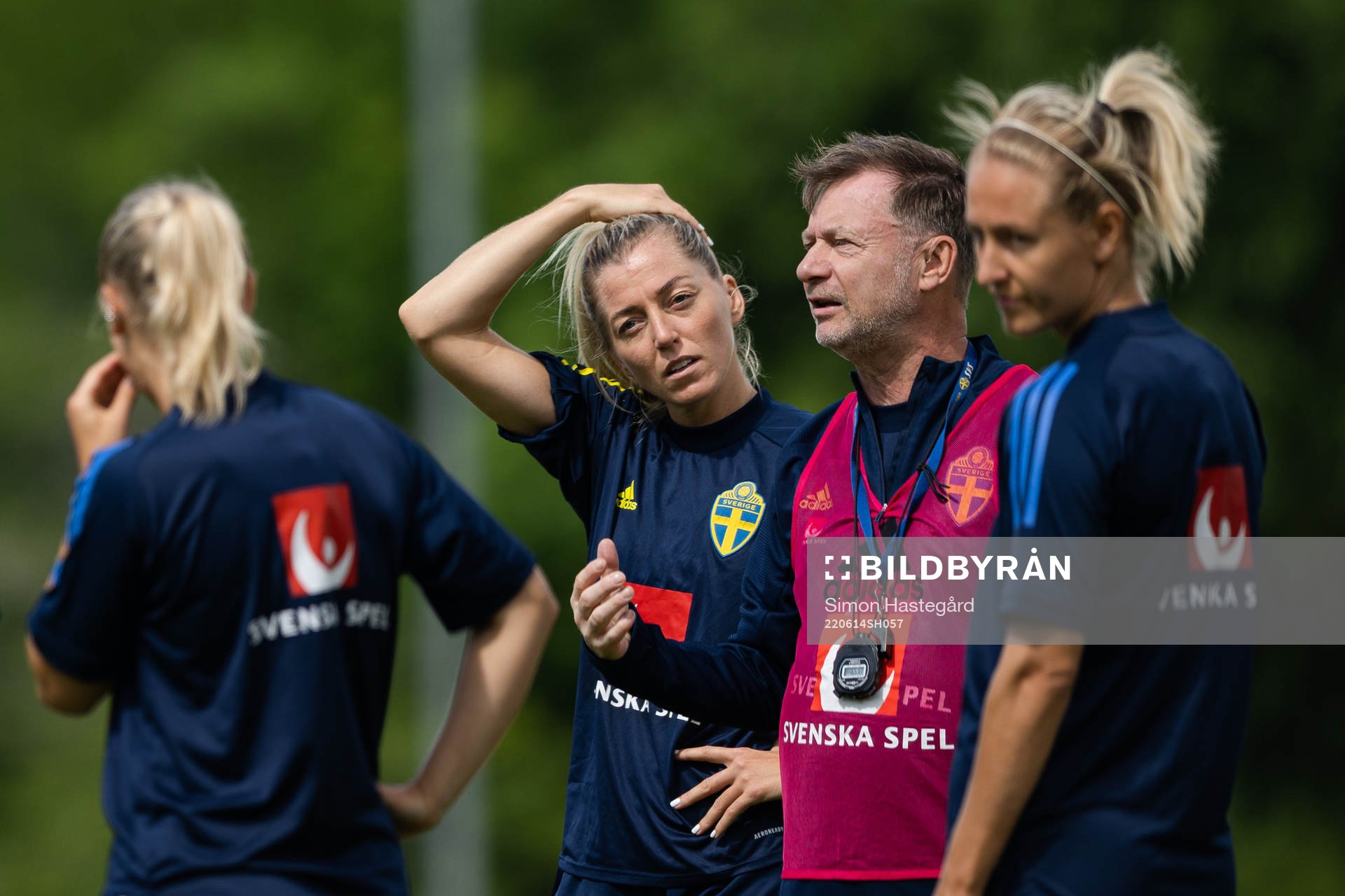 Linda Sembrant and head coach Peter Gerhardsson